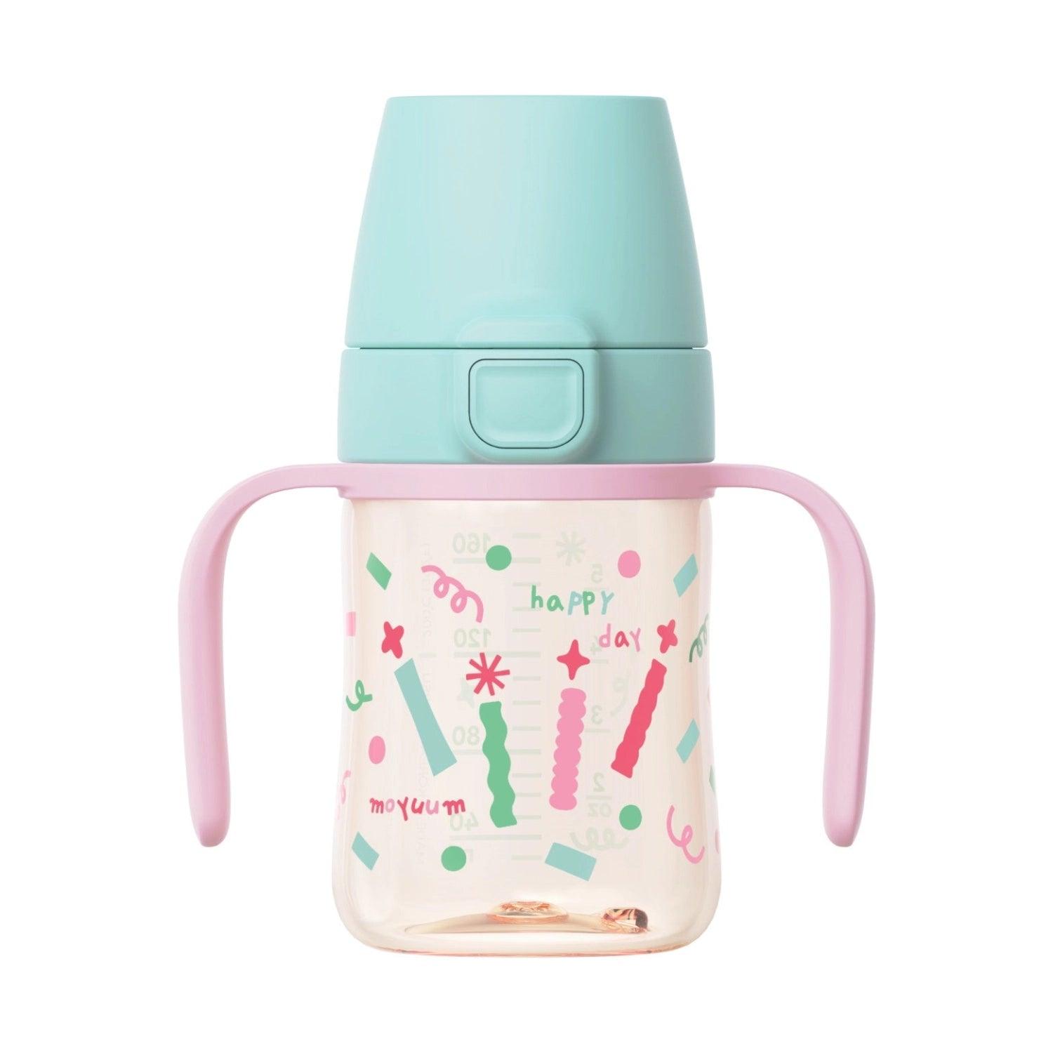 Moyuum PPSU All-in-One One-Touch Straw Bottle, 170/270/330ml (6 Designs) - Pupsik Singapore