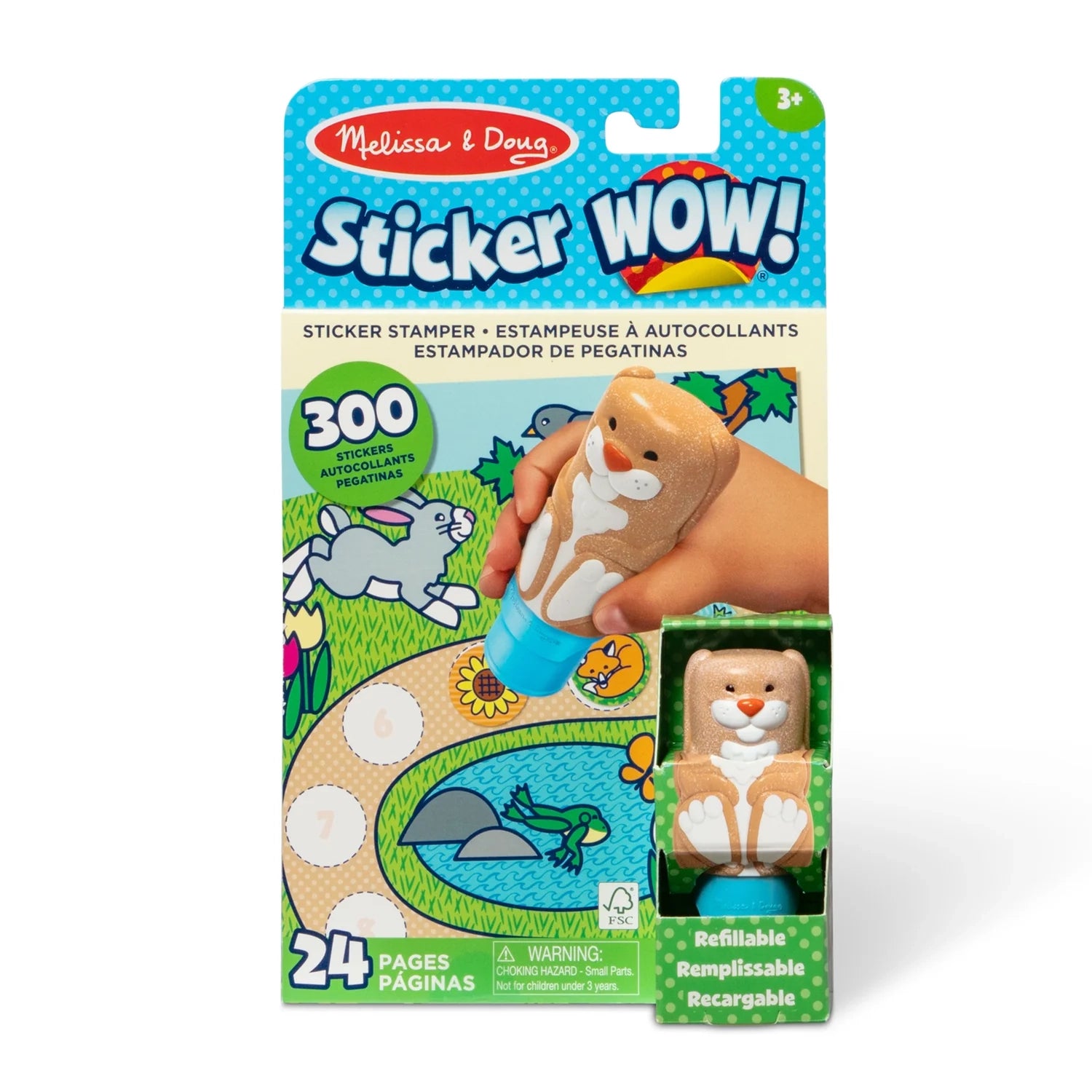 Melissa & Doug Sticker WOW! Activity Pad & Sticker Stamper (8 Titles) - Pupsik Singapore
