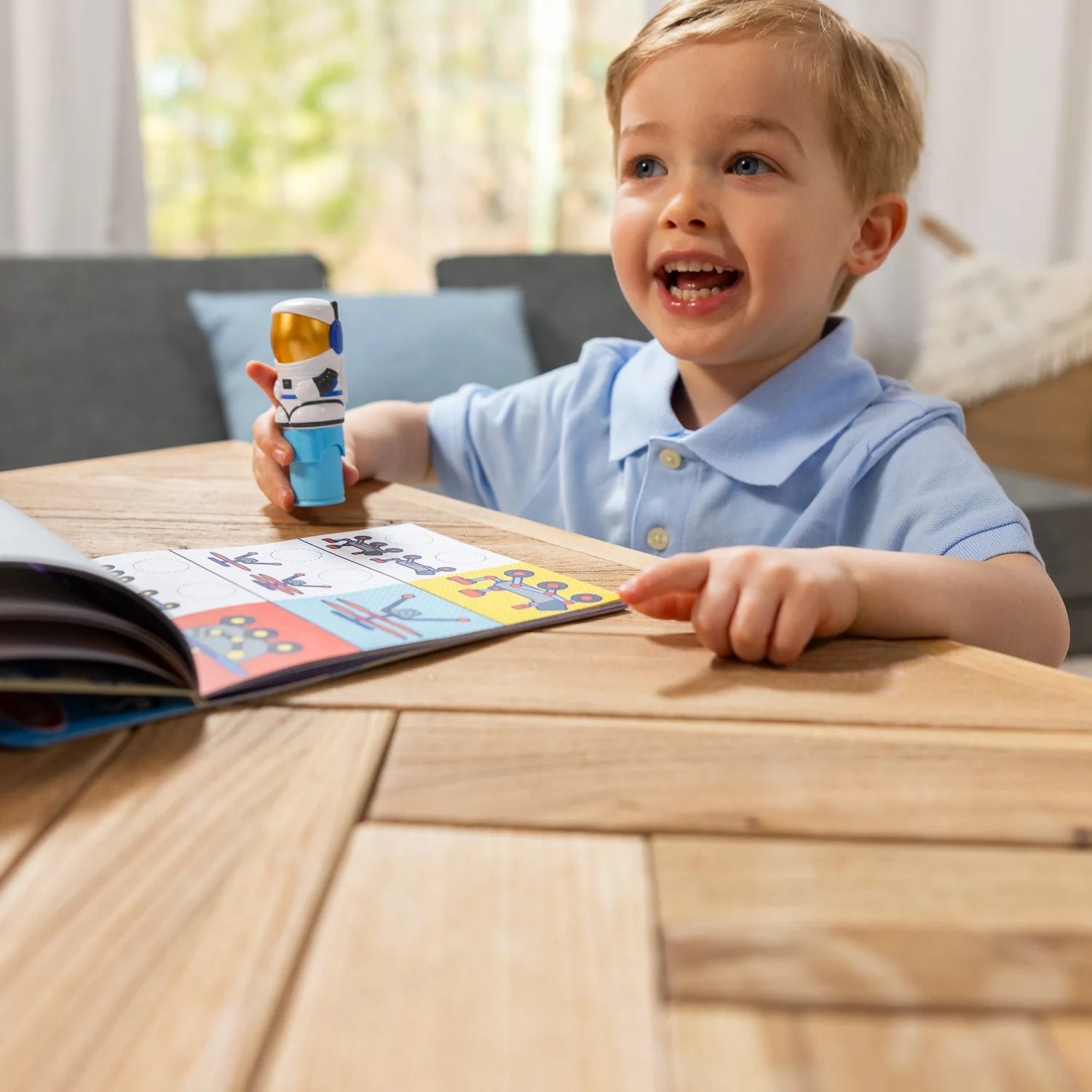 Melissa & Doug Sticker WOW! Activity Pad & Sticker Stamper (8 Titles) - Pupsik Singapore