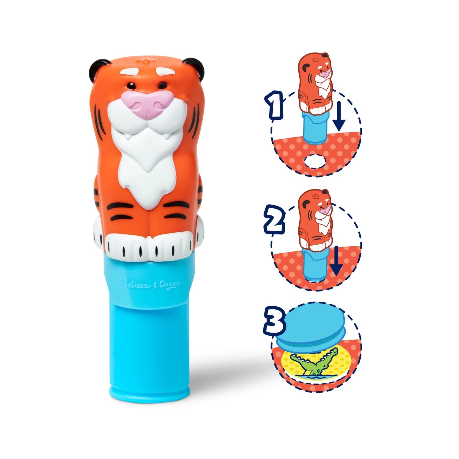 Melissa & Doug Sticker WOW! Activity Pad & Sticker Stamper (8 Titles) - Pupsik Singapore