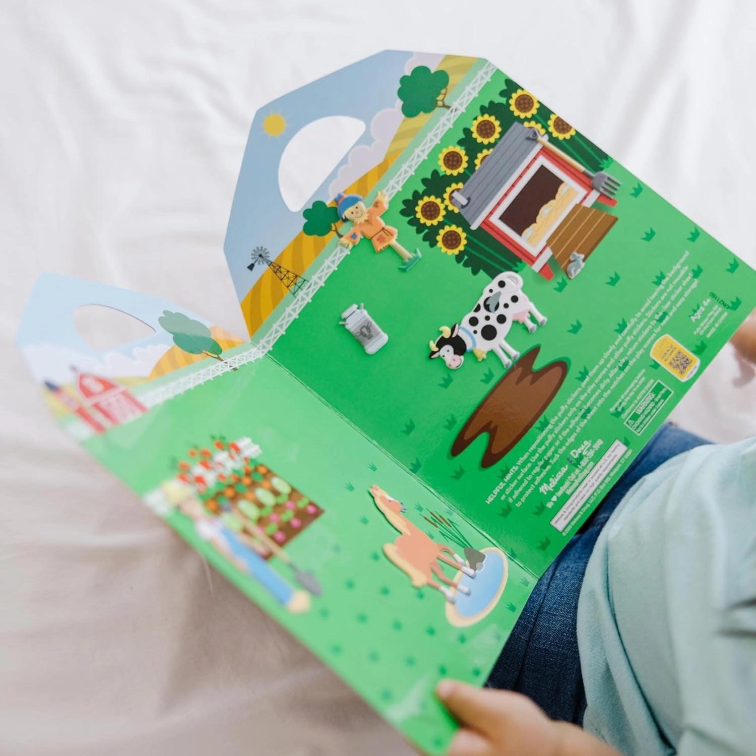 Melissa & Doug Reusable Puffy Stickers Play Set (6 Designs) - Pupsik Singapore