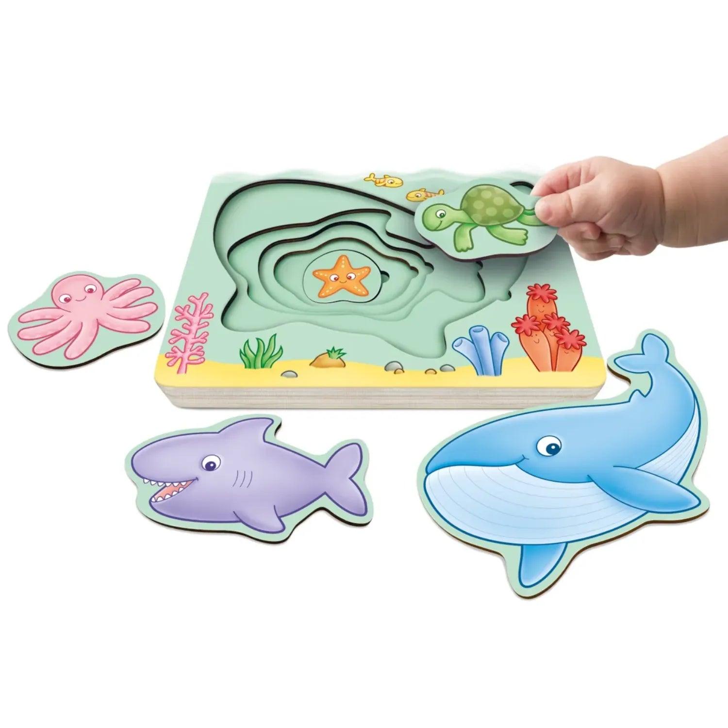 Orchard Toys Under The Sea Wooden Nesting Puzzle | 1Y+ - Pupsik Singapore