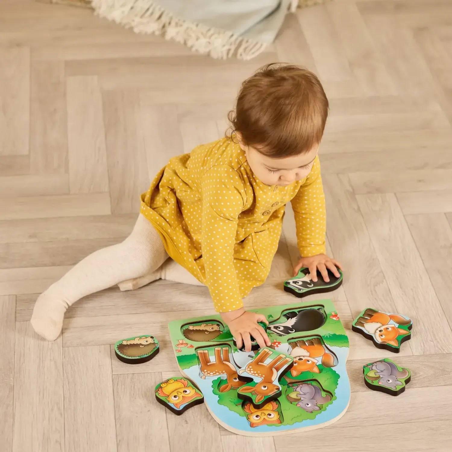Orchard Toys Woodland Chunky Wooden Puzzle | 1Y+ - Pupsik Singapore