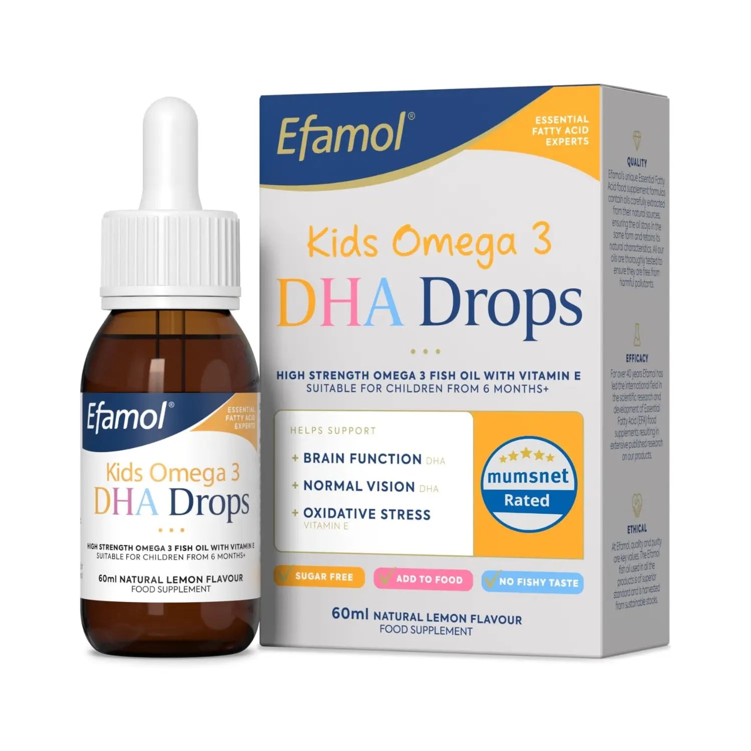 Efamol Kids Omega 3 DHA Drops, 60ml (Exp 03/27) - Pupsik Singapore