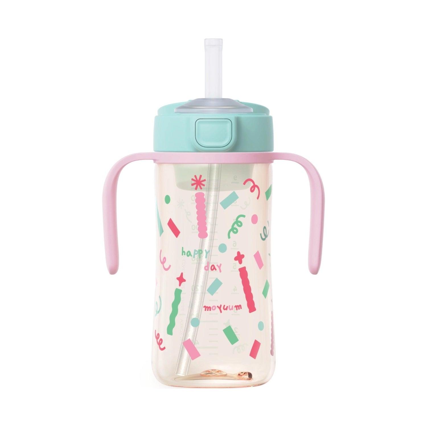 Moyuum PPSU All-in-One One-Touch Straw Bottle, 170/270/330ml (6 Designs) - Pupsik Singapore