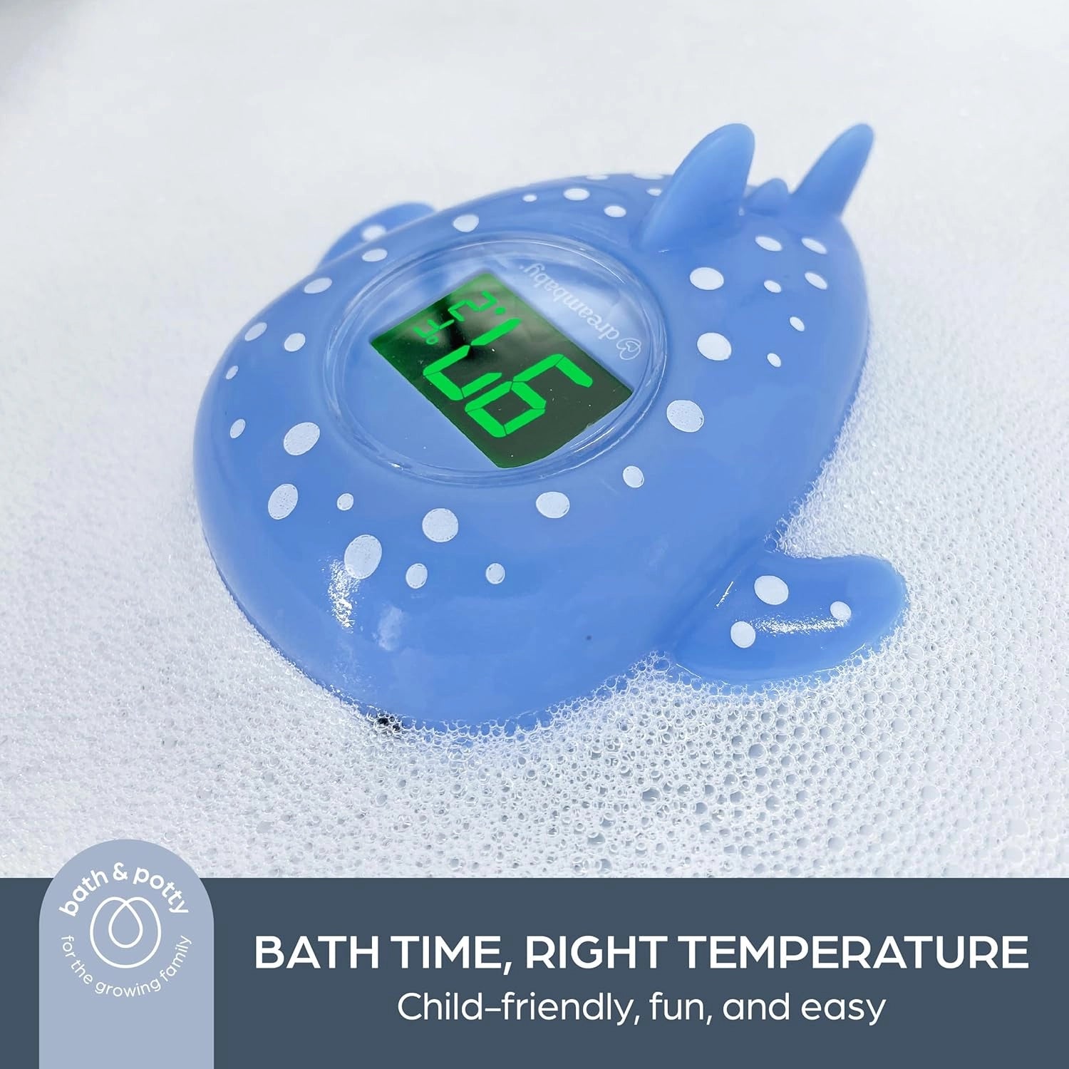 Dreambaby Whale Shark USB Rechargeable Baby Bath Thermometer - Pupsik Singapore