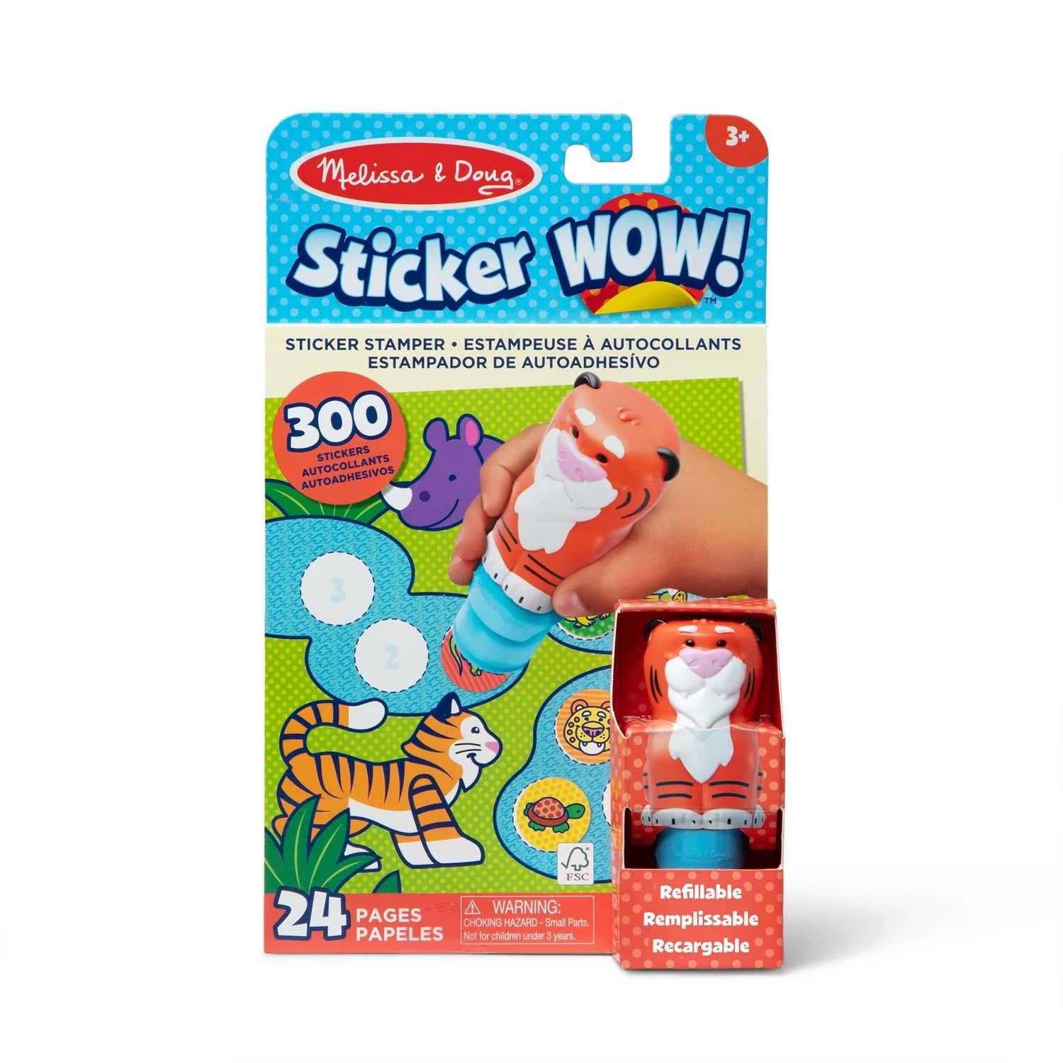 Melissa & Doug Sticker WOW! Activity Pad & Sticker Stamper (8 Titles) - Pupsik Singapore