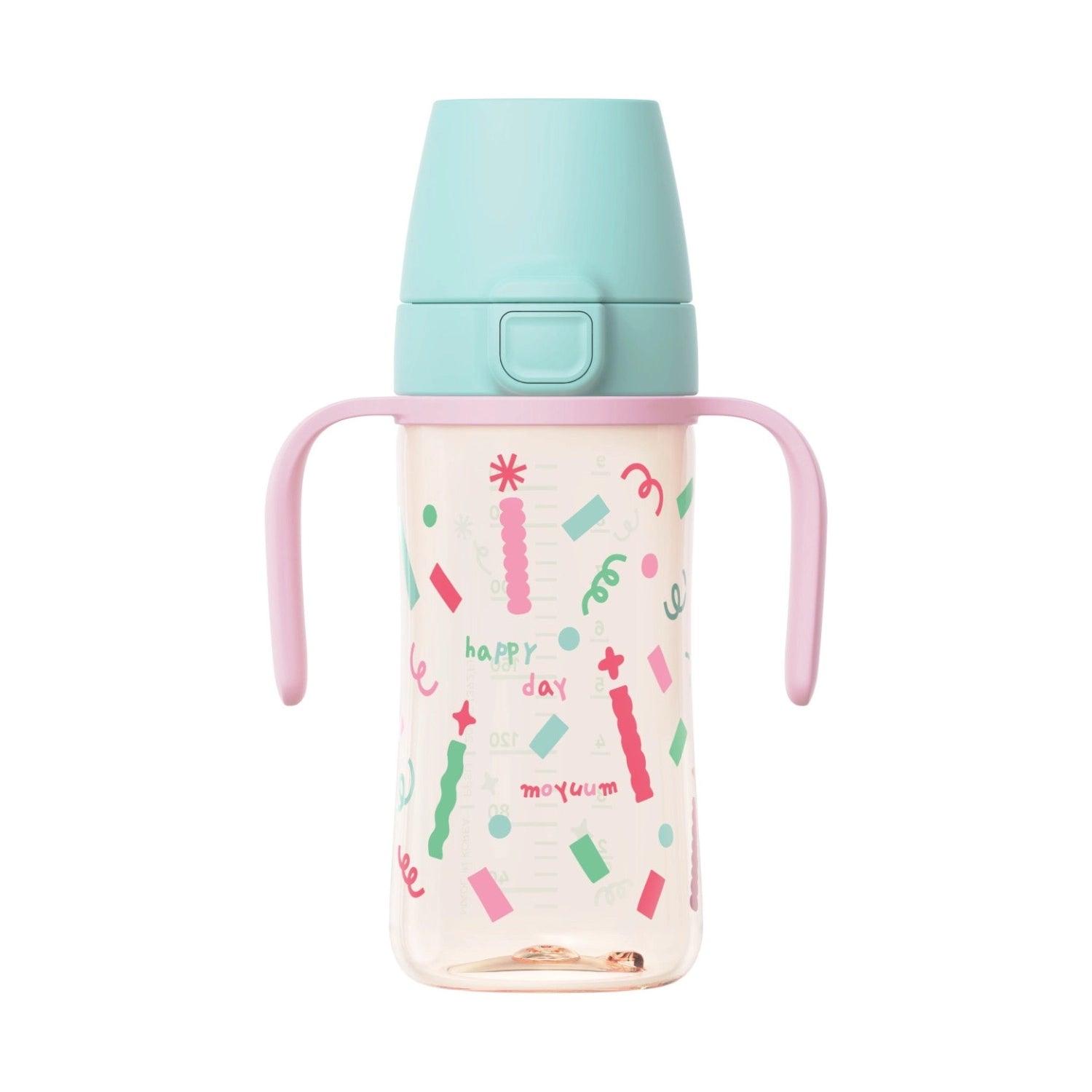 Moyuum PPSU All-in-One One-Touch Straw Bottle, 170/270/330ml (6 Designs) - Pupsik Singapore