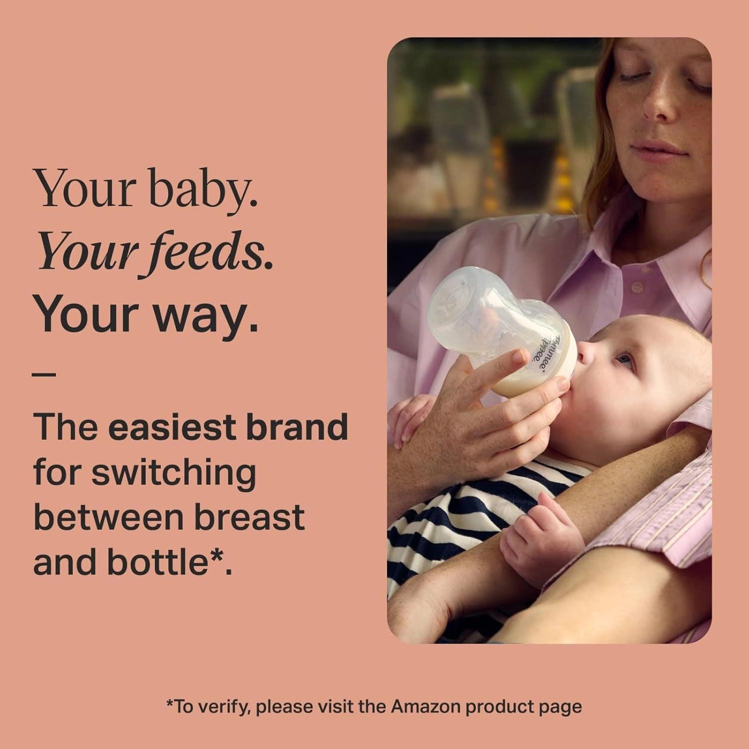 Tommee Tippee Natural Start PP Bottle, 1/2pk (8 Types) | 150, 260, 340ml - Pupsik Singapore