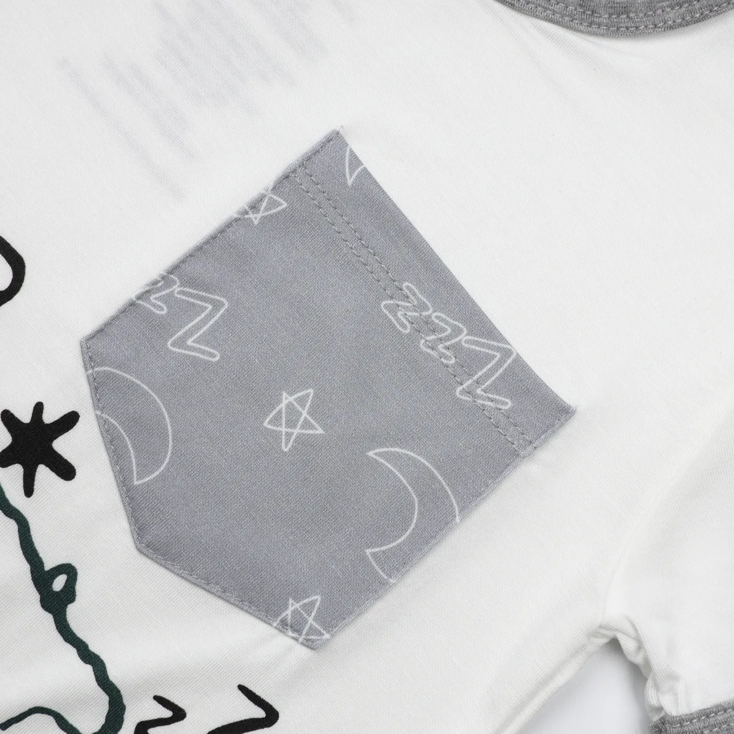 Baa Baa Sheepz Short Sleeve T-Shirt & Shorts - Snoopy S27 Grey (4 Sizes) - Pupsik Singapore