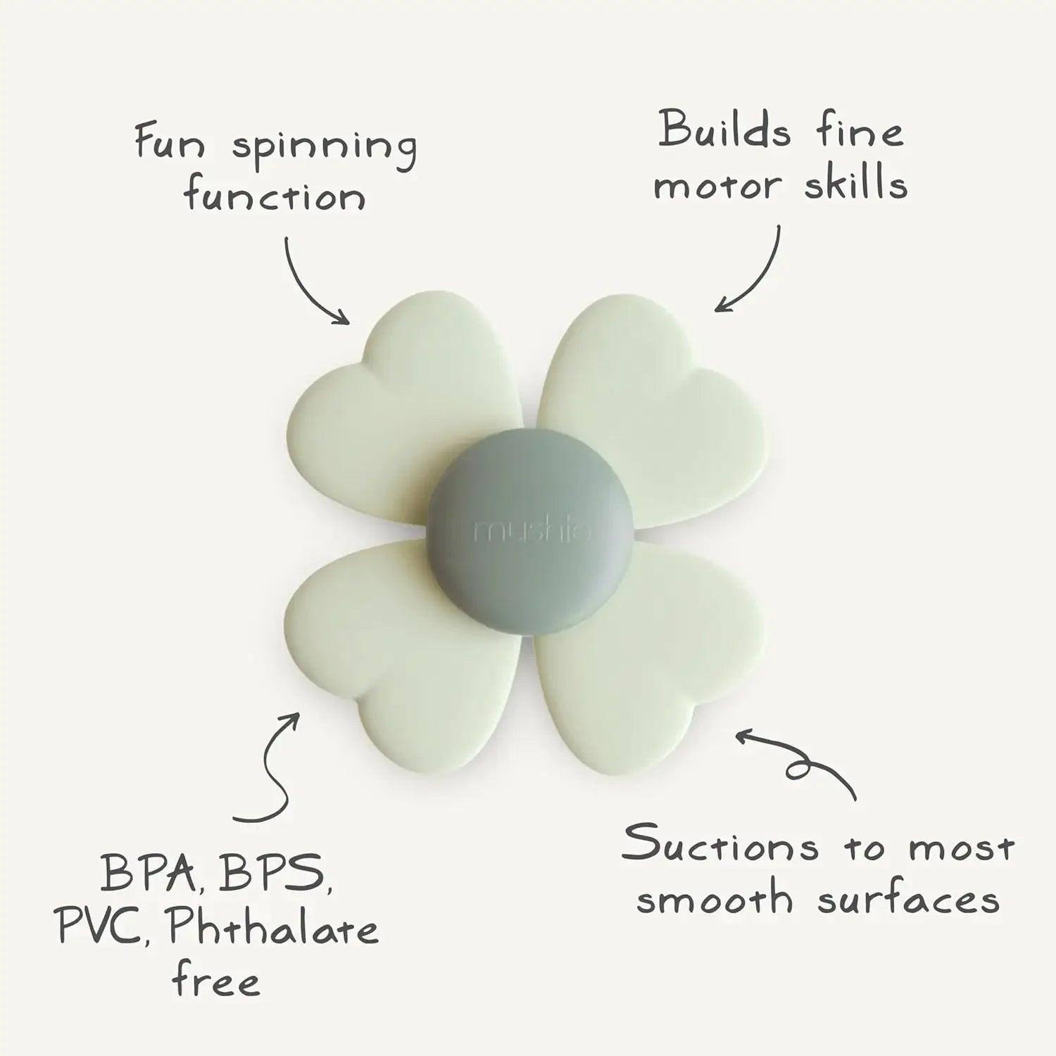 Mushie Suction Spinner Toy (2 Designs) - Pupsik Singapore