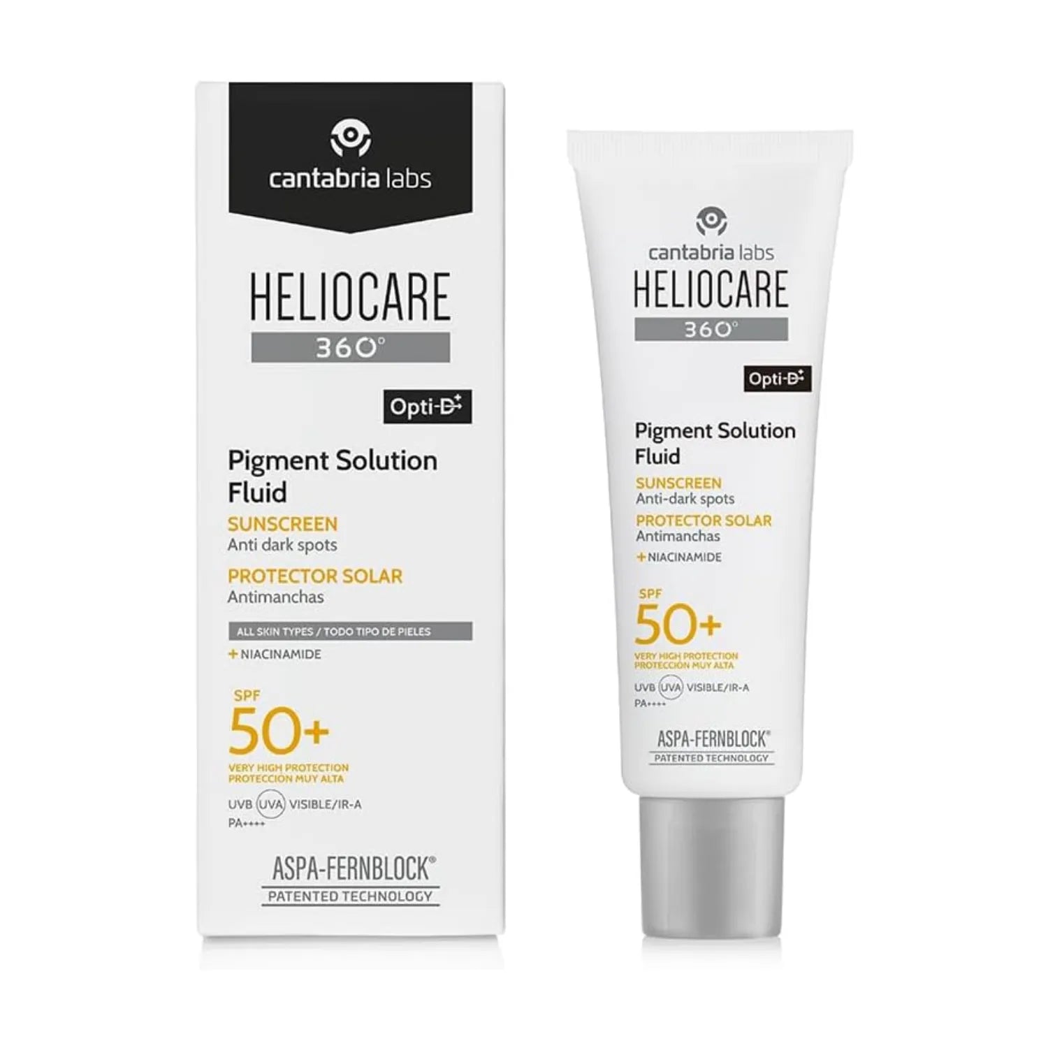 Heliocare 360° Pigment Solution Fluid SPF 50+ Sunscreen (50ml) - Exp 03/27 - Pupsik Singapore