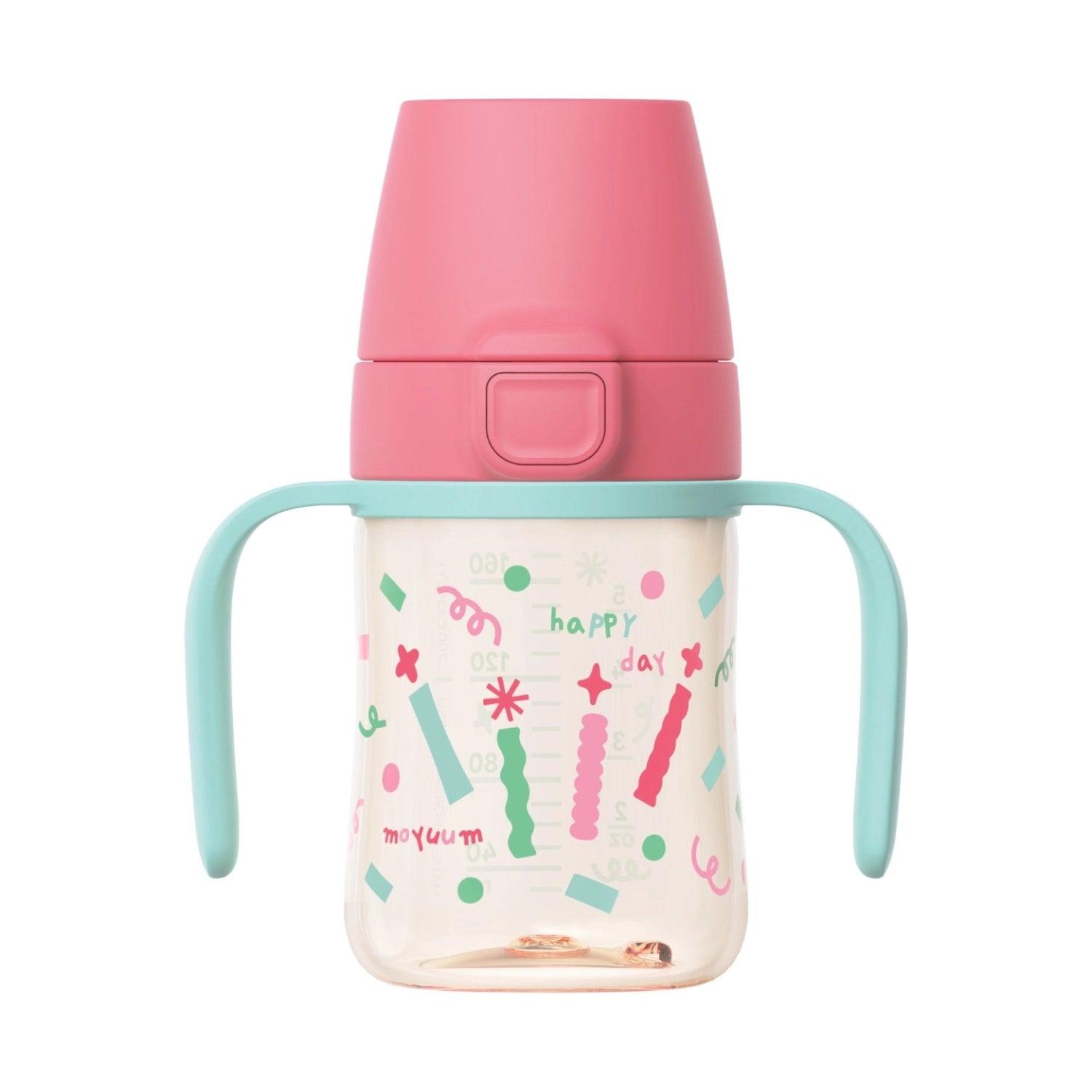 Moyuum PPSU All-in-One One-Touch Straw Bottle, 170/270/330ml (6 Designs) - Pupsik Singapore