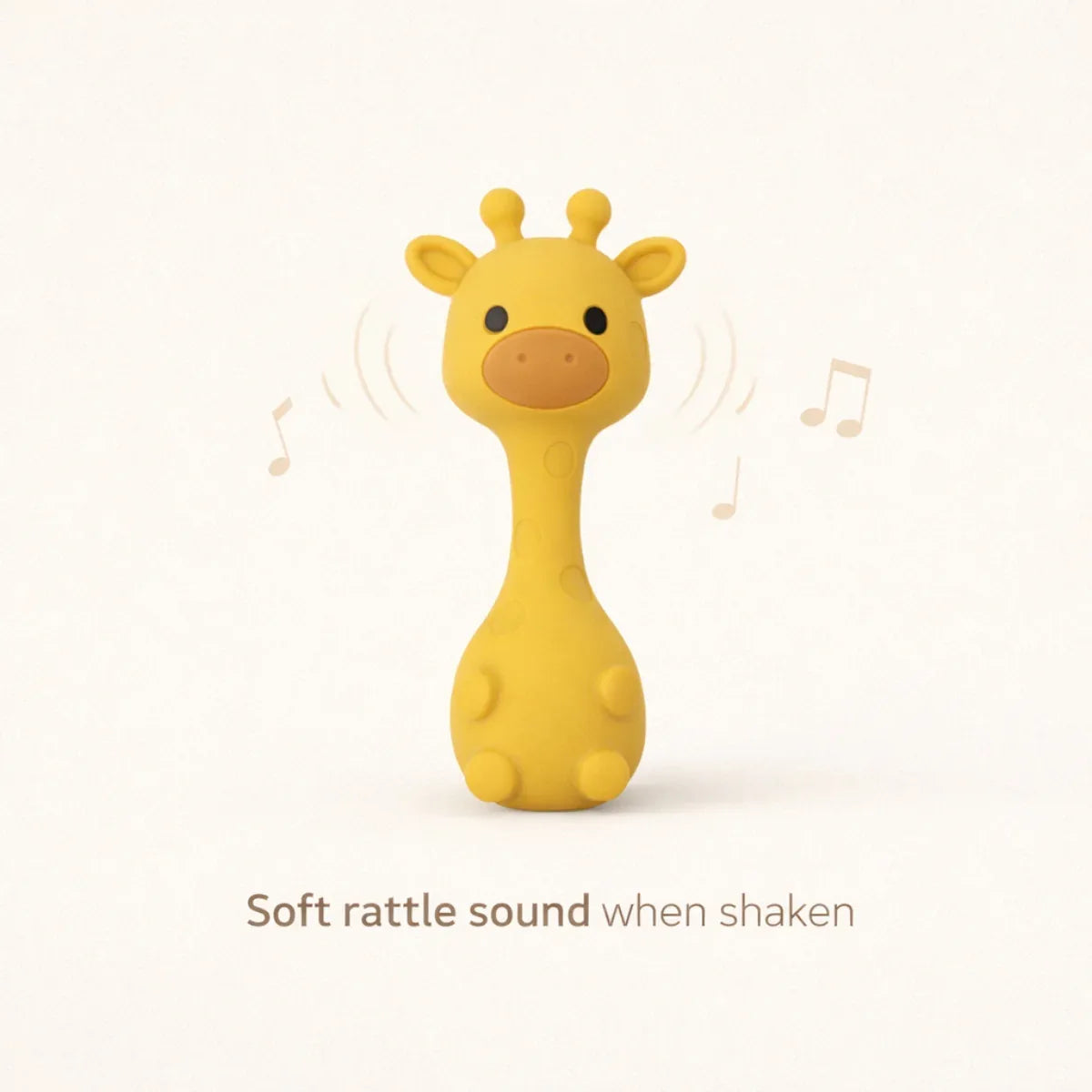 Biomom Silicone Giraffe Sensory Rattle Toy - Pupsik Singapore