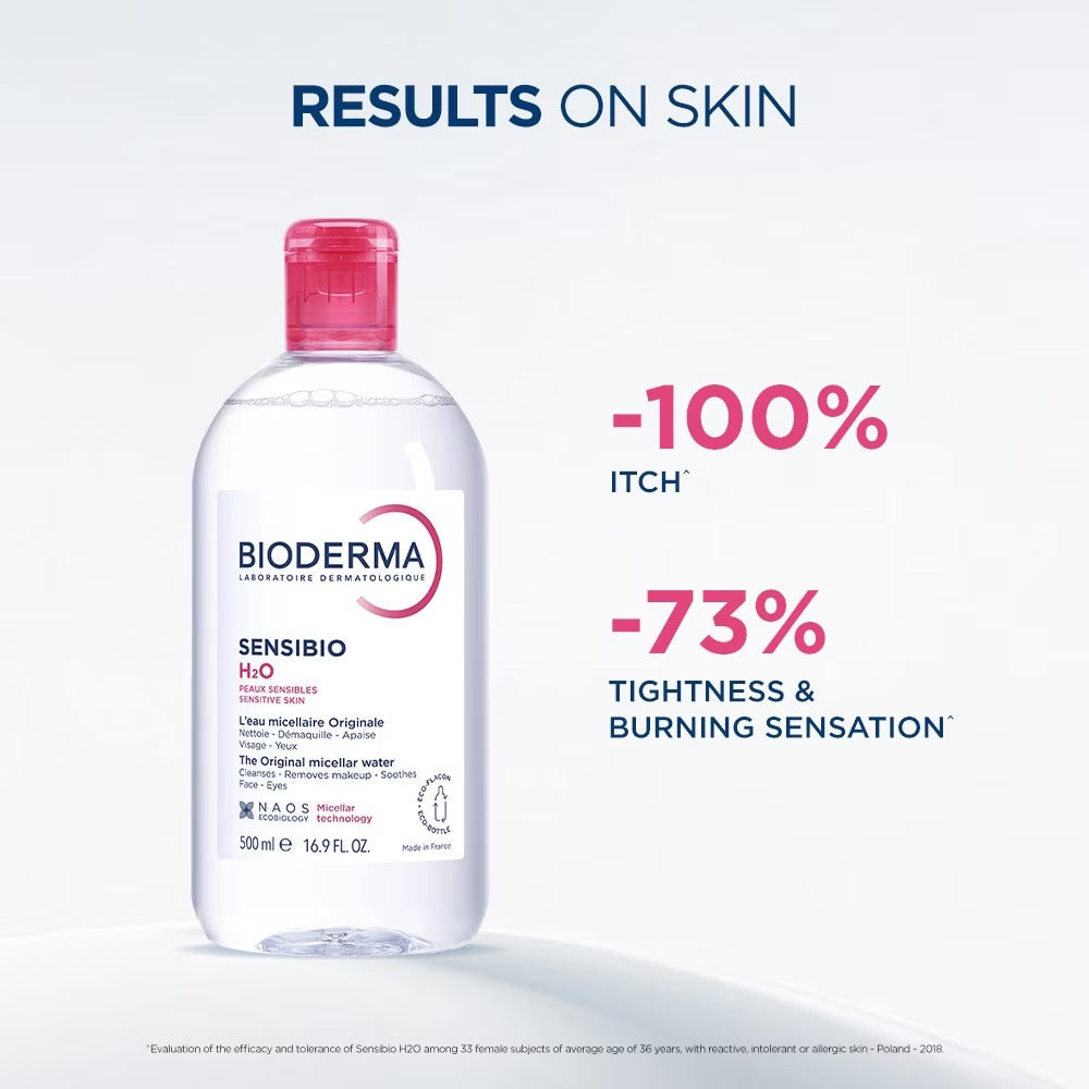 Bioderma Sensibio H2O Make-up Removing Micellar Solution, 100/500ml