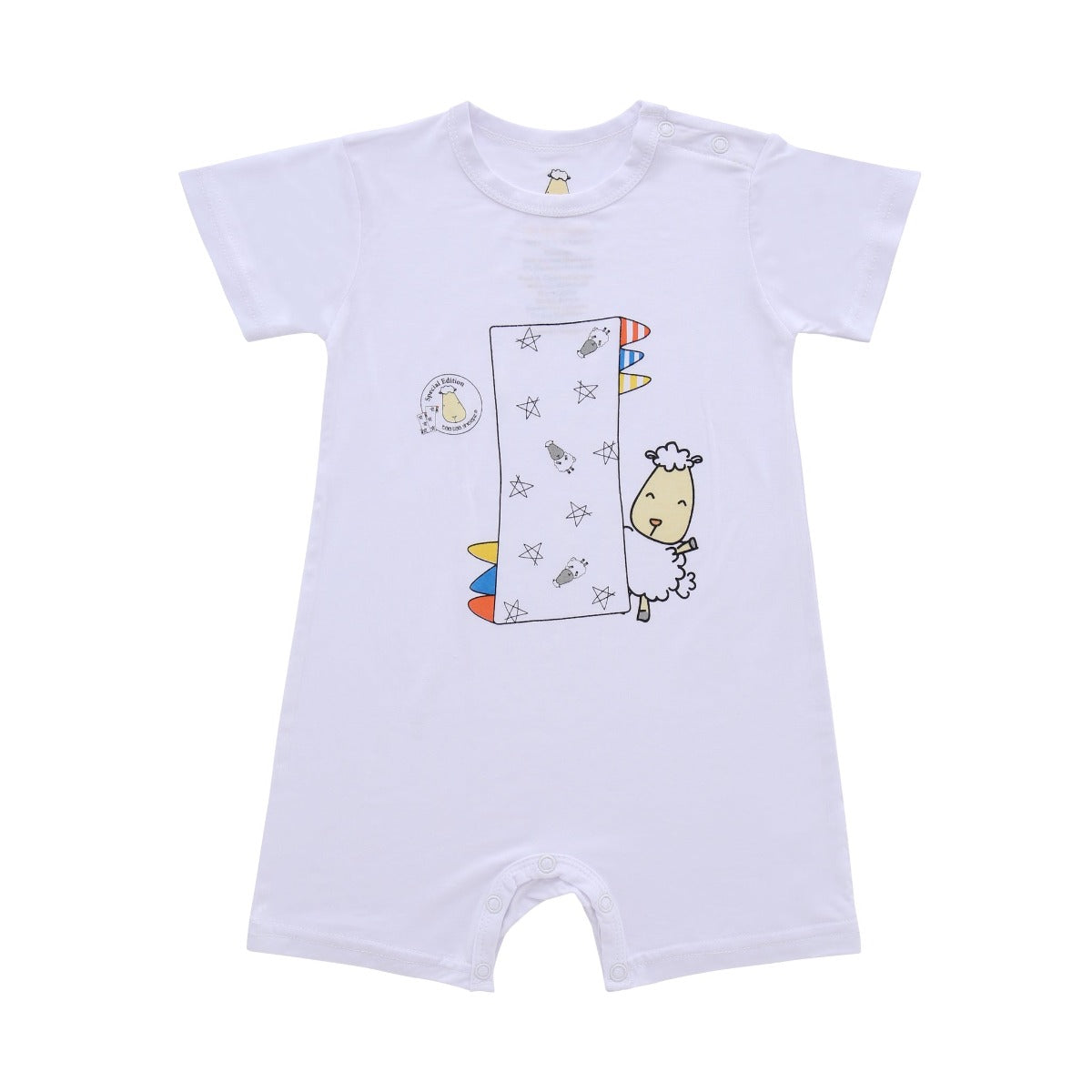 Baa Baa Sheepz Baby Short Sleeve Romper - My Buddy (4 Sizes)