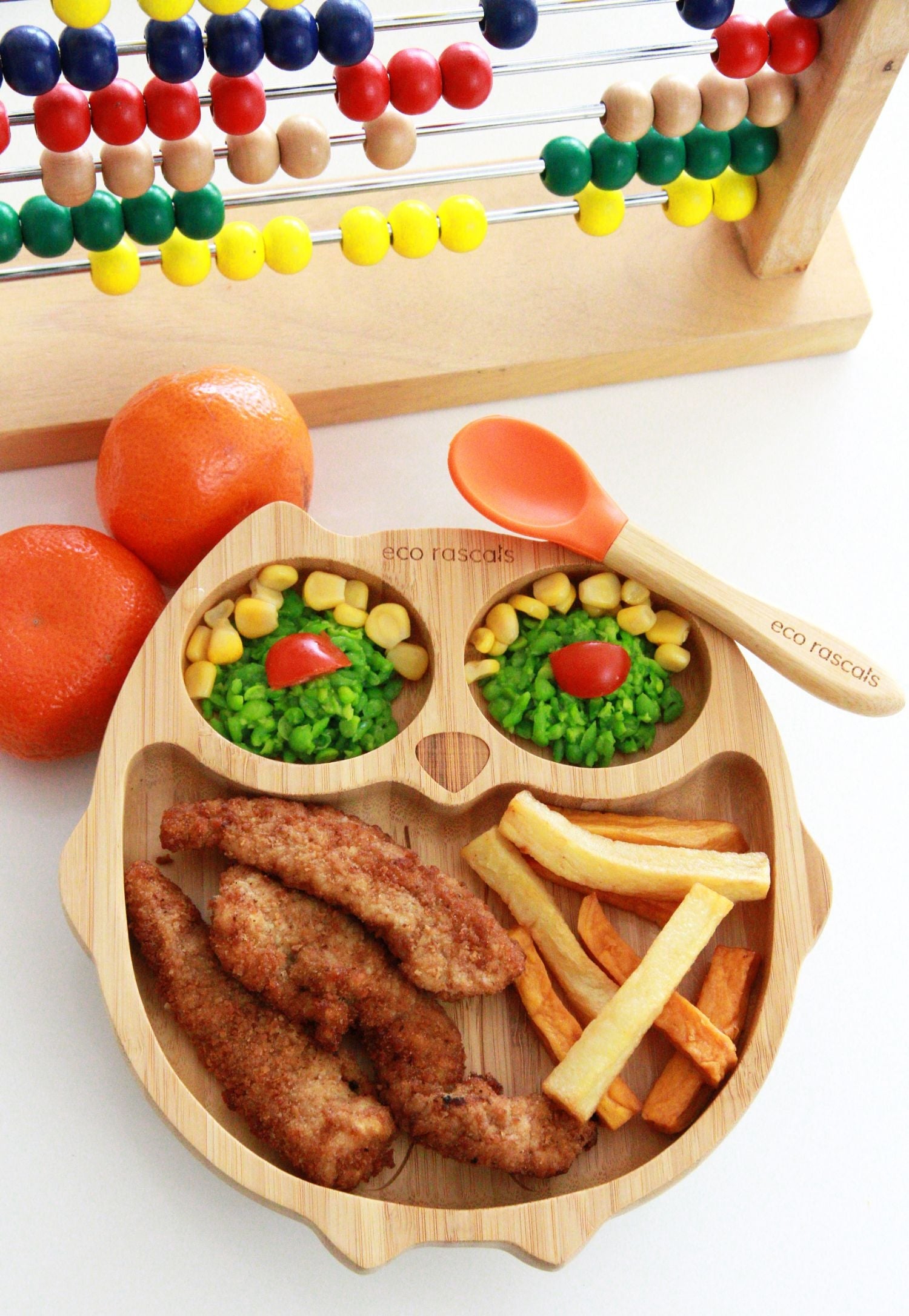 Eco Rascals Owl Bamboo Suction Plate (3 Colours) - Pupsik Singapore