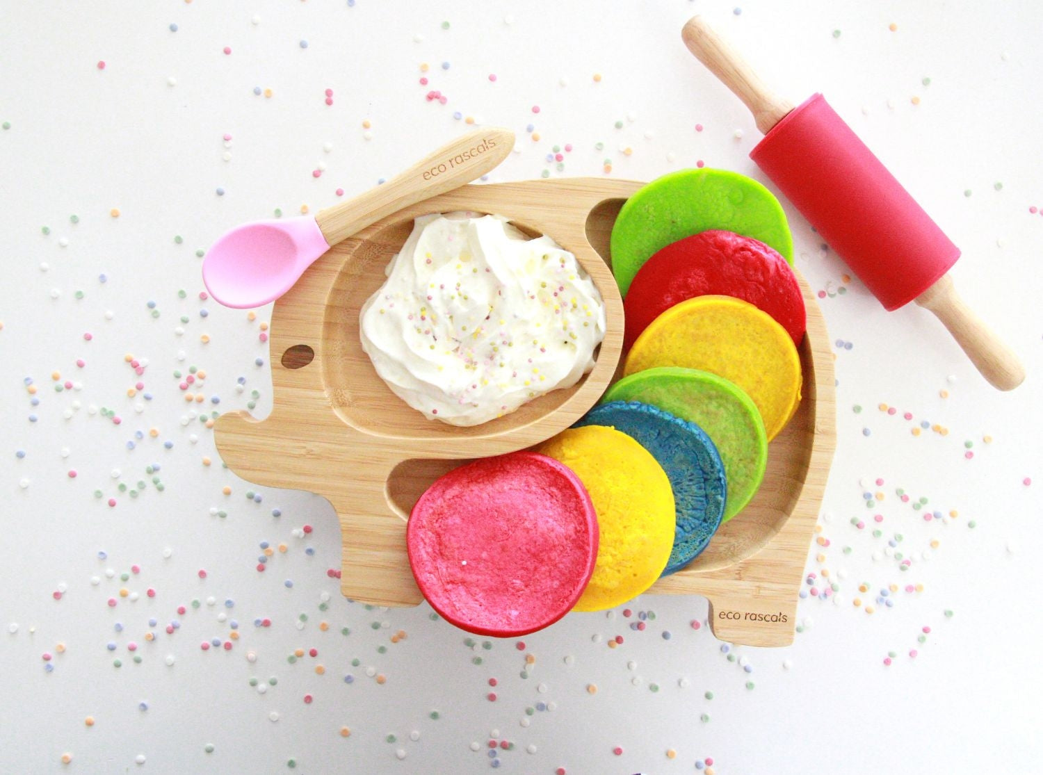 Eco Rascals Elephant Bamboo Suction Plate - Pupsik Singapore