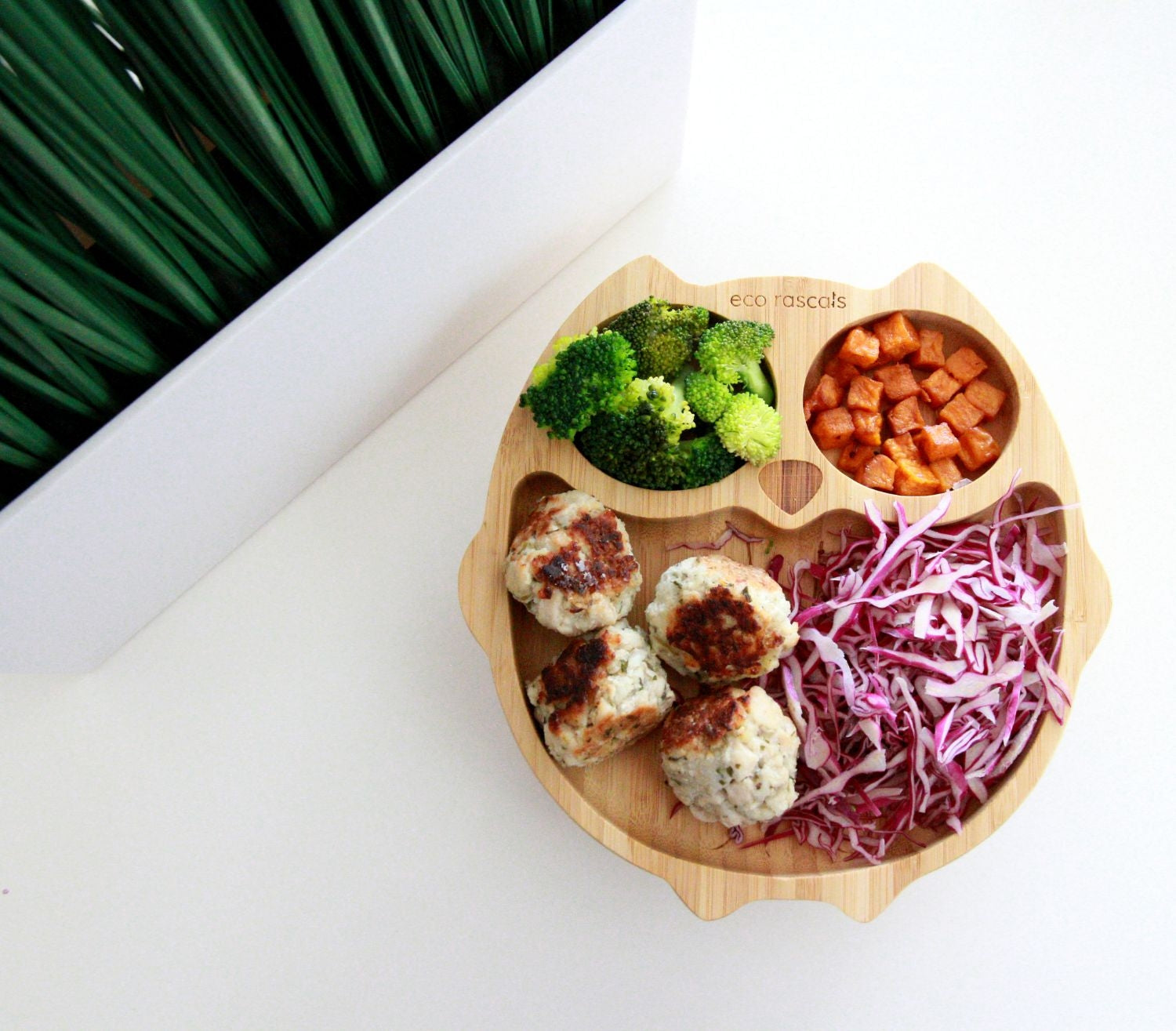Eco Rascals Owl Bamboo Suction Plate (3 Colours) - Pupsik Singapore