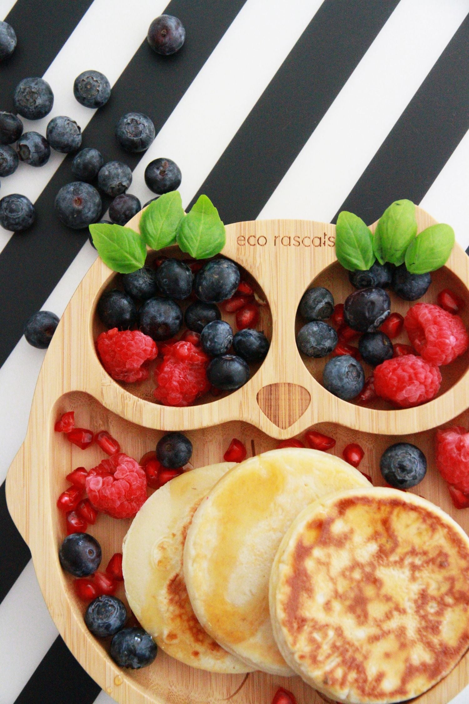 Eco Rascals Owl Bamboo Suction Plate (3 Colours) - Pupsik Singapore