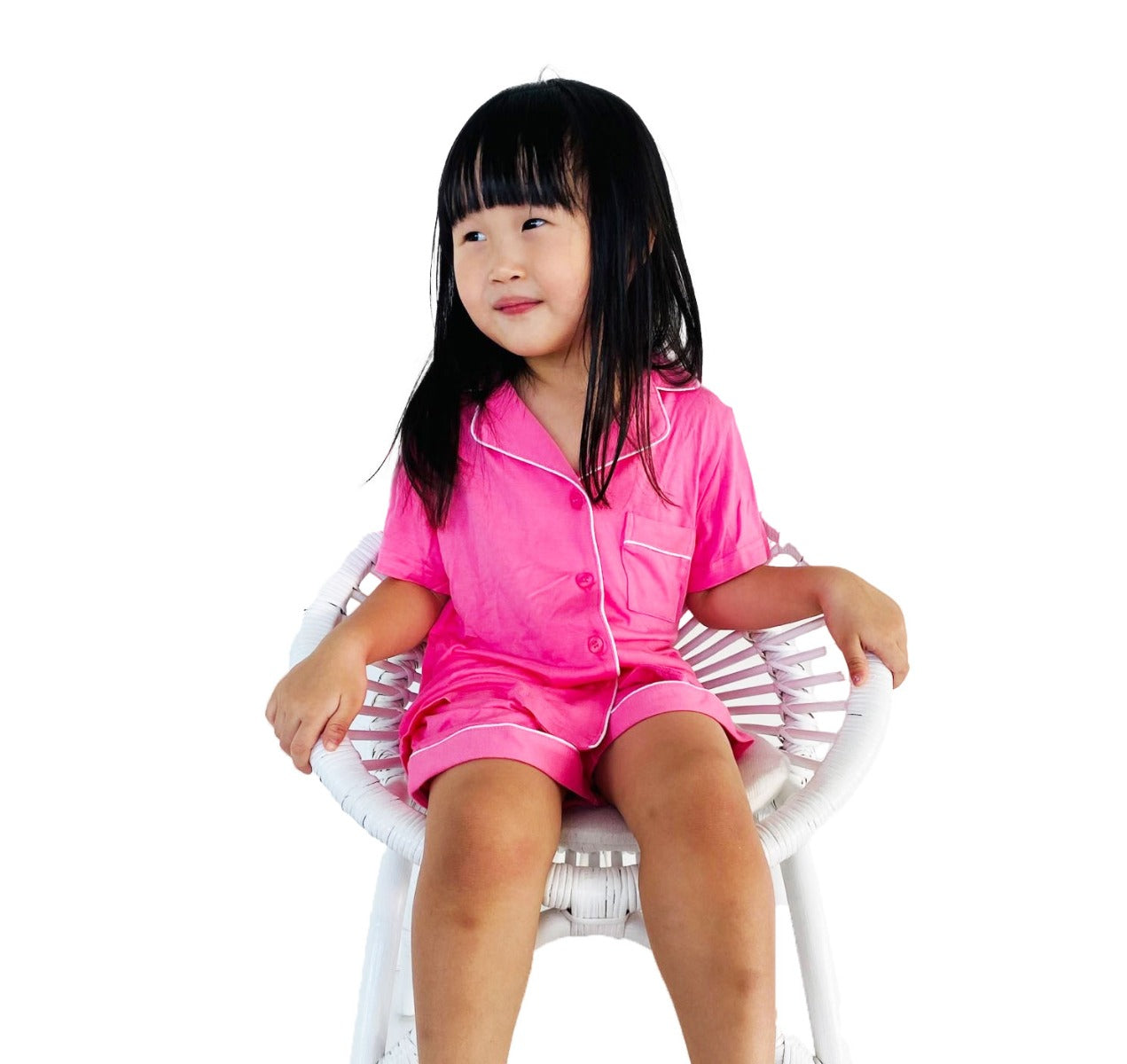 MPJ Kids Alaise Bamboo Pyjamas short set – Pink (5 Sizes)