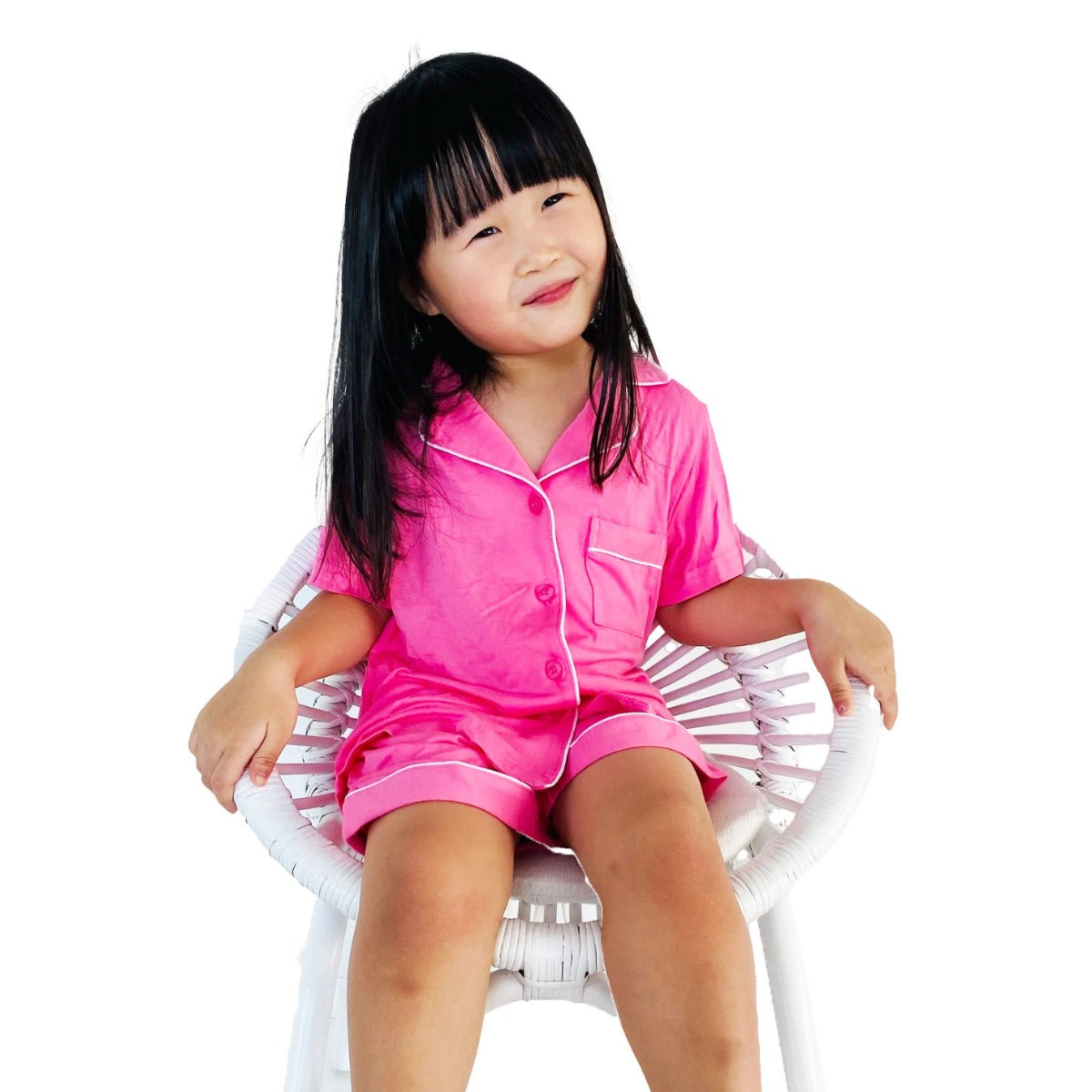 MPJ Kids Alaise Bamboo Pyjamas short set – Pink (5 Sizes)