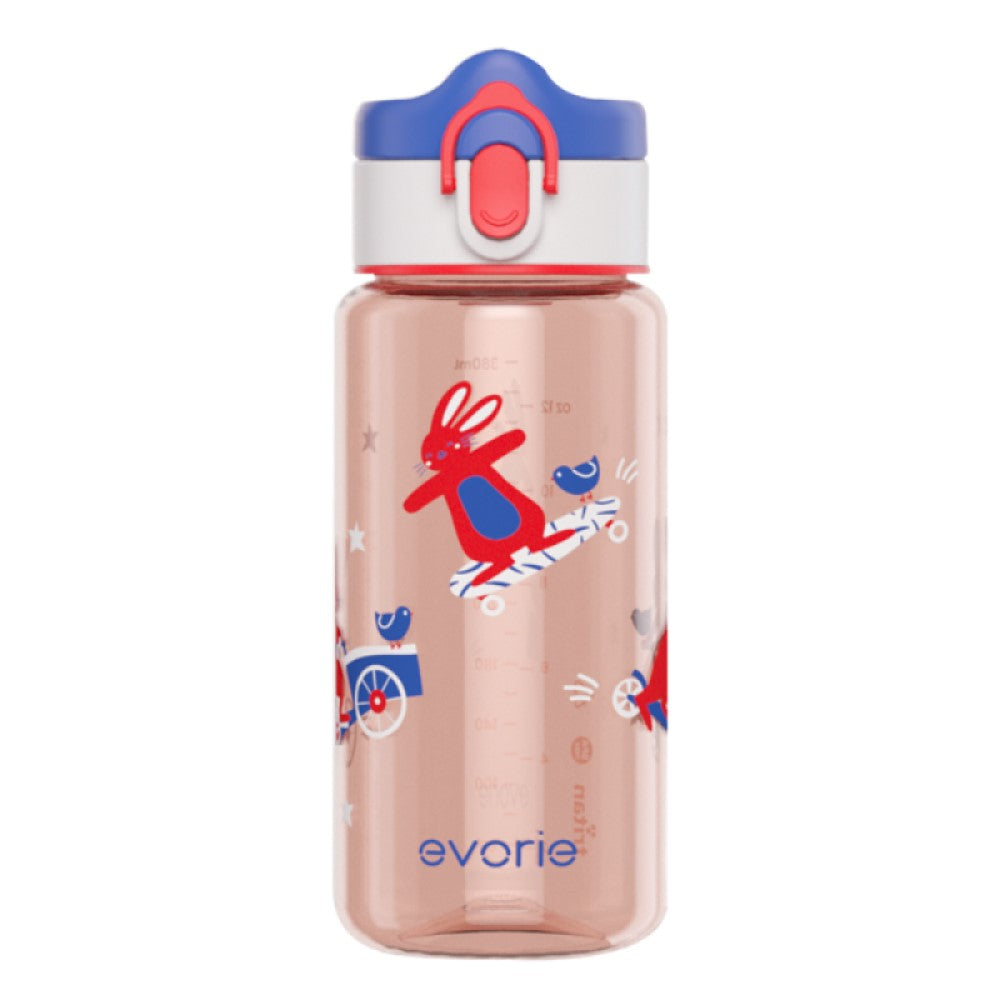 Evorie Tritan Kids Drinking Spout Water Bottle, 380ml (7 Designs) - Pupsik Singapore