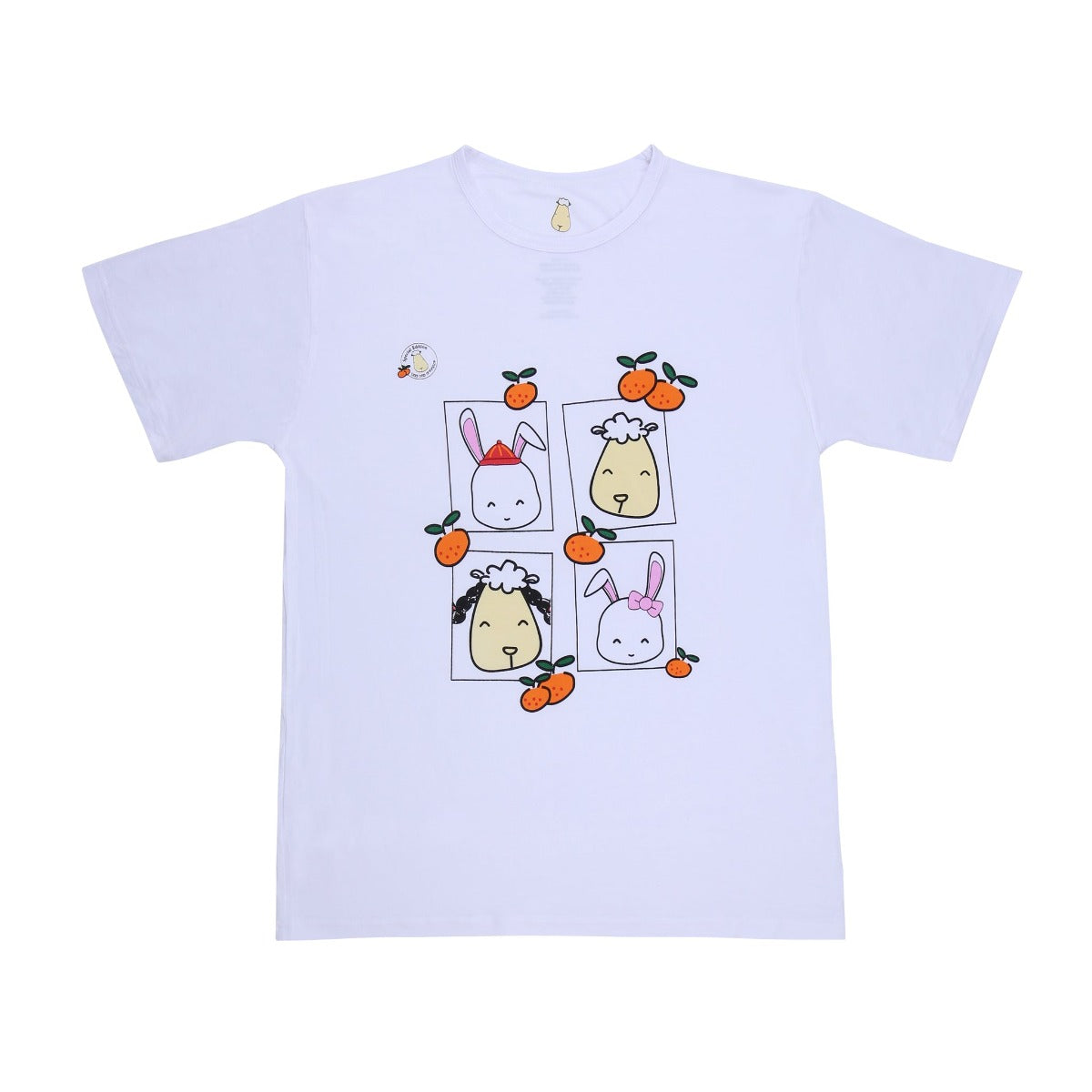 Baa Baa Sheepz Unisex Short Sleeve T-Shirt - Happy Rabbit Year White