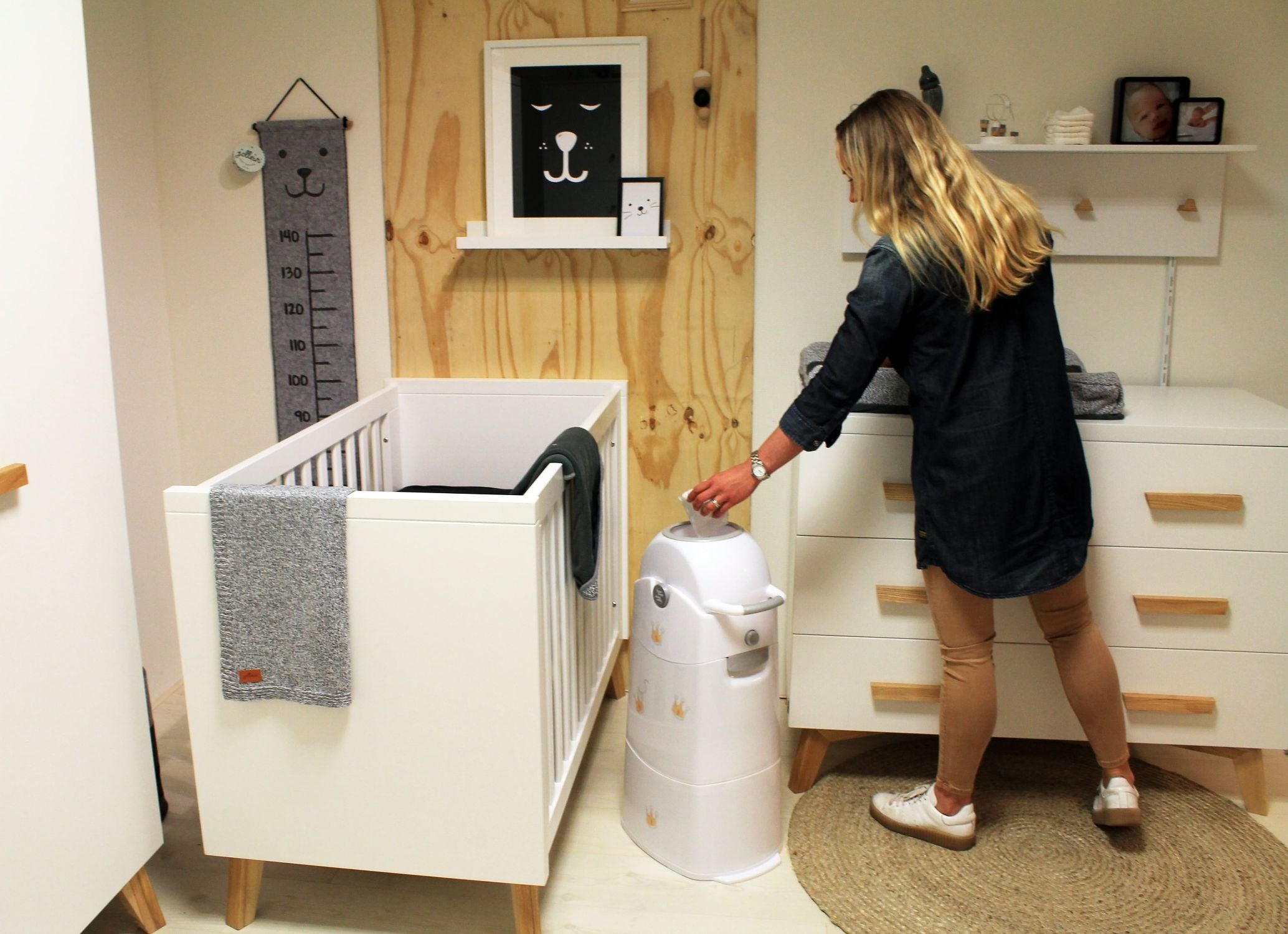 Diaper Champ Classic Odorless Diaper Bin - Medium (60 NB Diapers)