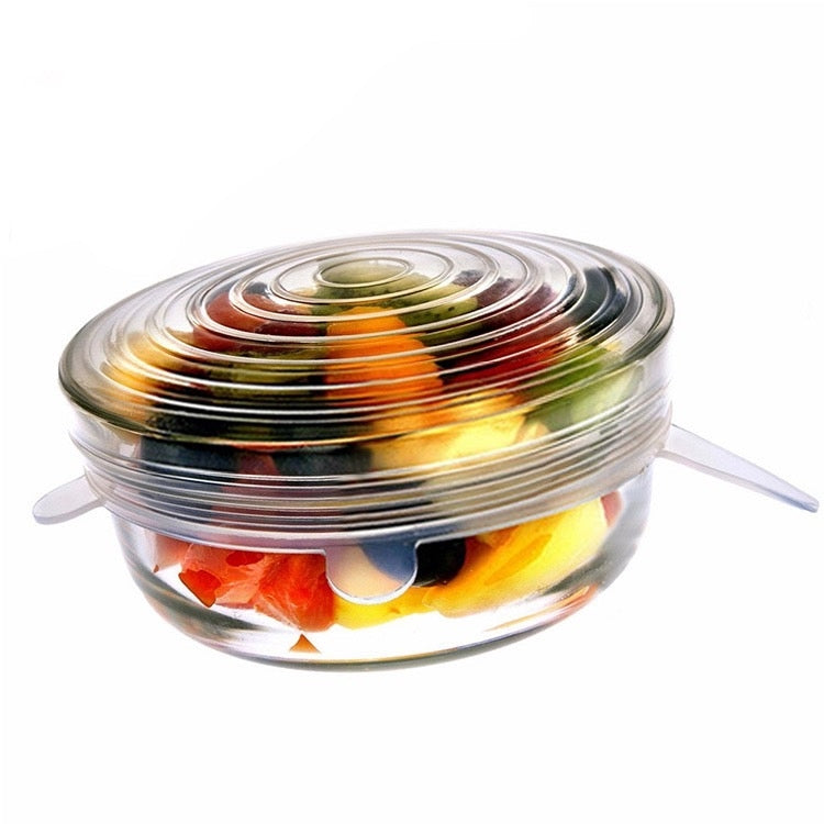 Biomom Reusable Silicone Stretch Lids (6-Piece Set)