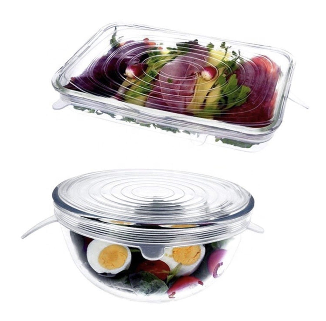 Biomom Reusable Silicone Stretch Lids (6-Piece Set)