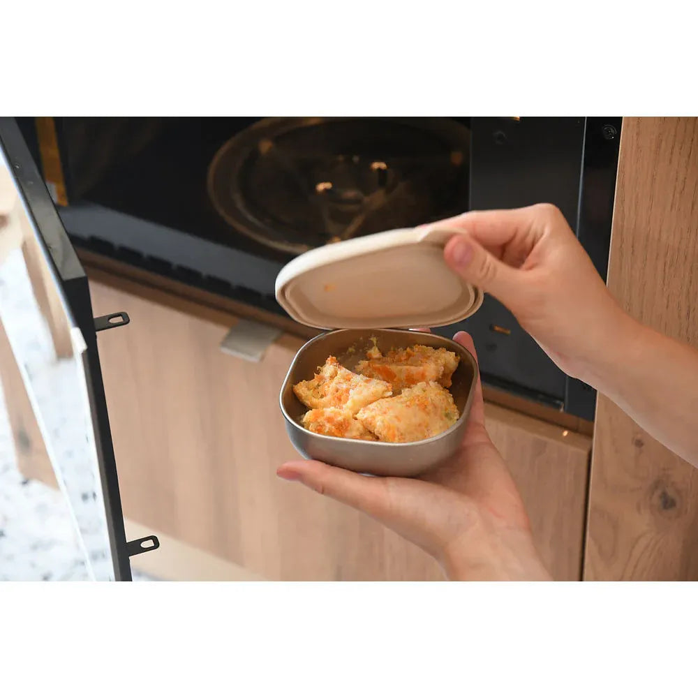 Beaba Stainless Steel Meal Boxes Set - Natural - Pupsik Singapore