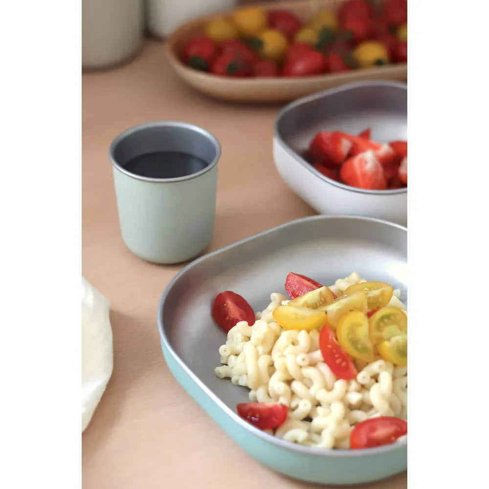 Beaba Stainless Steel Meal Set - Sage Green - Pupsik Singapore