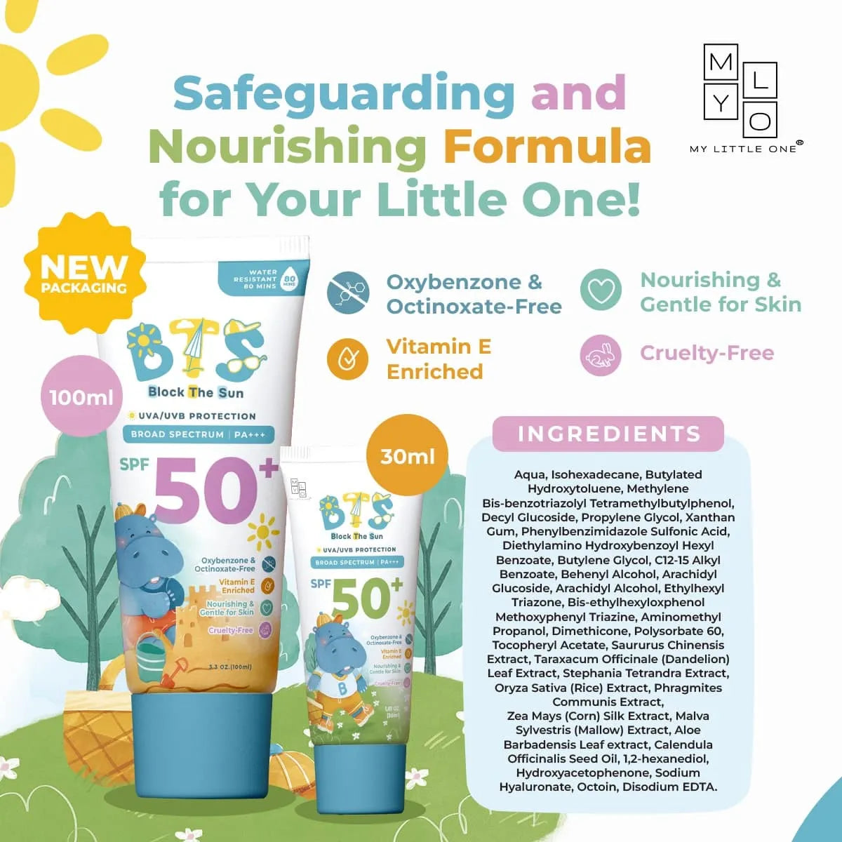 MyLO BTS Sunscreen Lotion, 100ml (Exp 05/28) - Pupsik Singapore