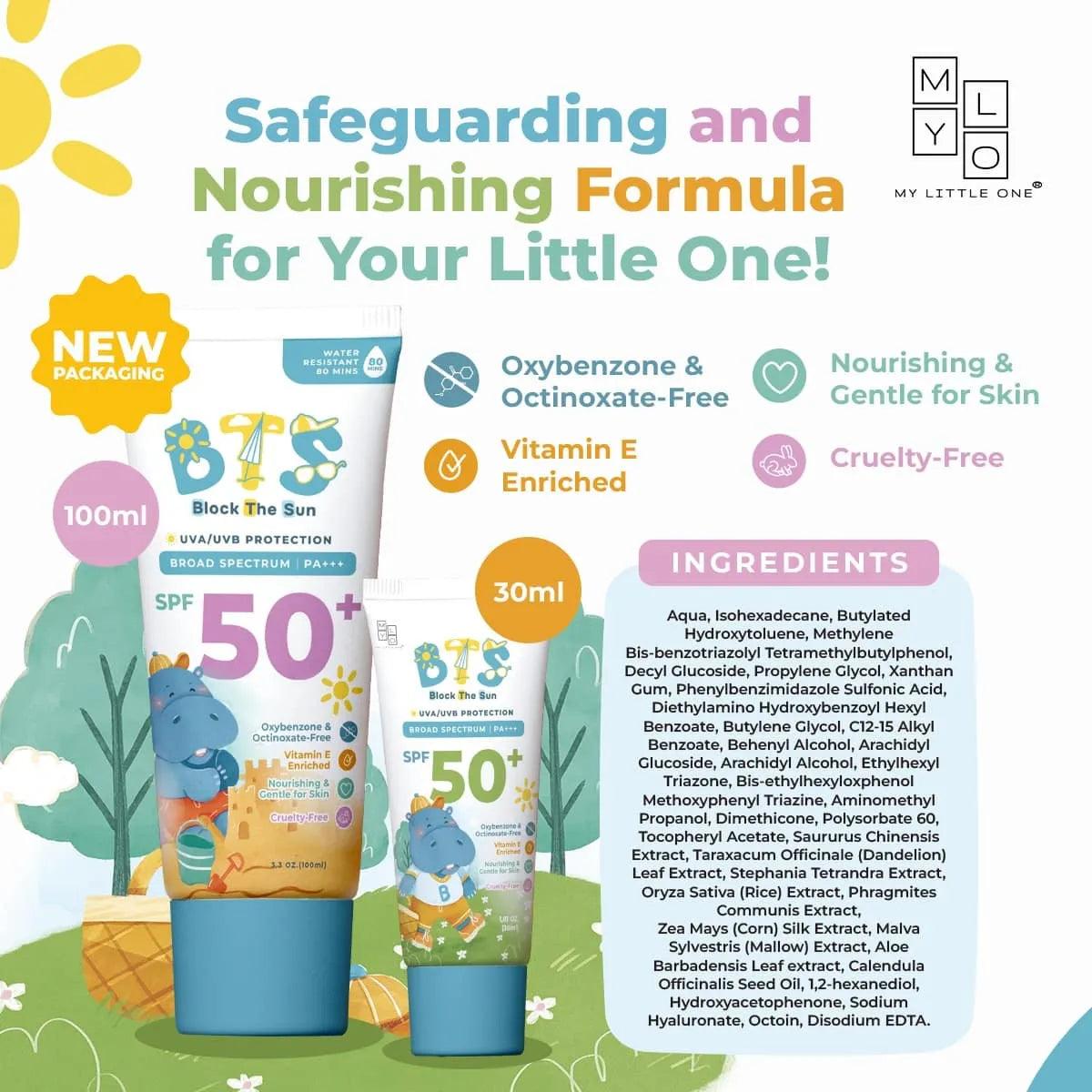 MyLO BTS Sunscreen Lotion, 100ml (Exp 05/28) - Pupsik Singapore