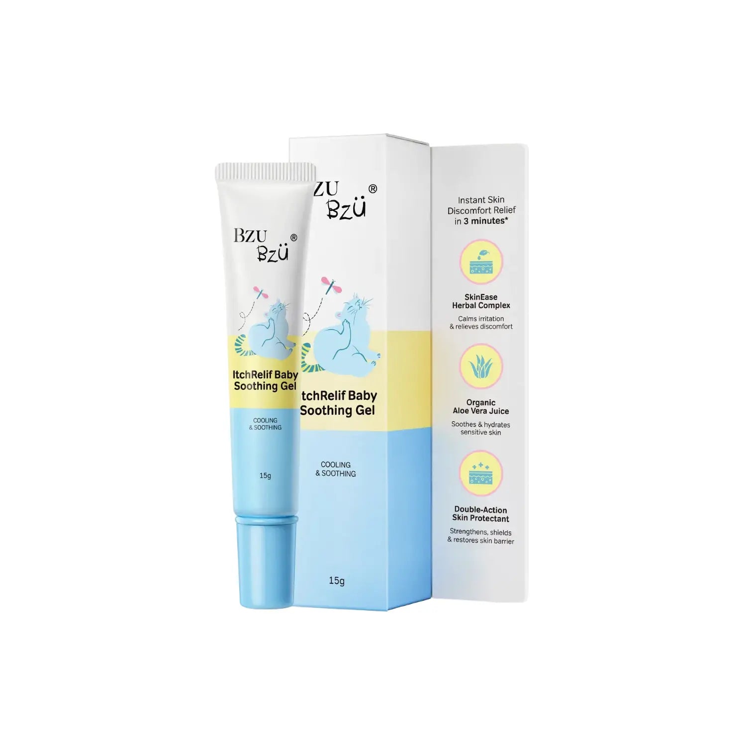BZU BZU Baby+ ItchRelif Baby Soothing Gel, 15g (Exp 11/28) - Pupsik Singapore