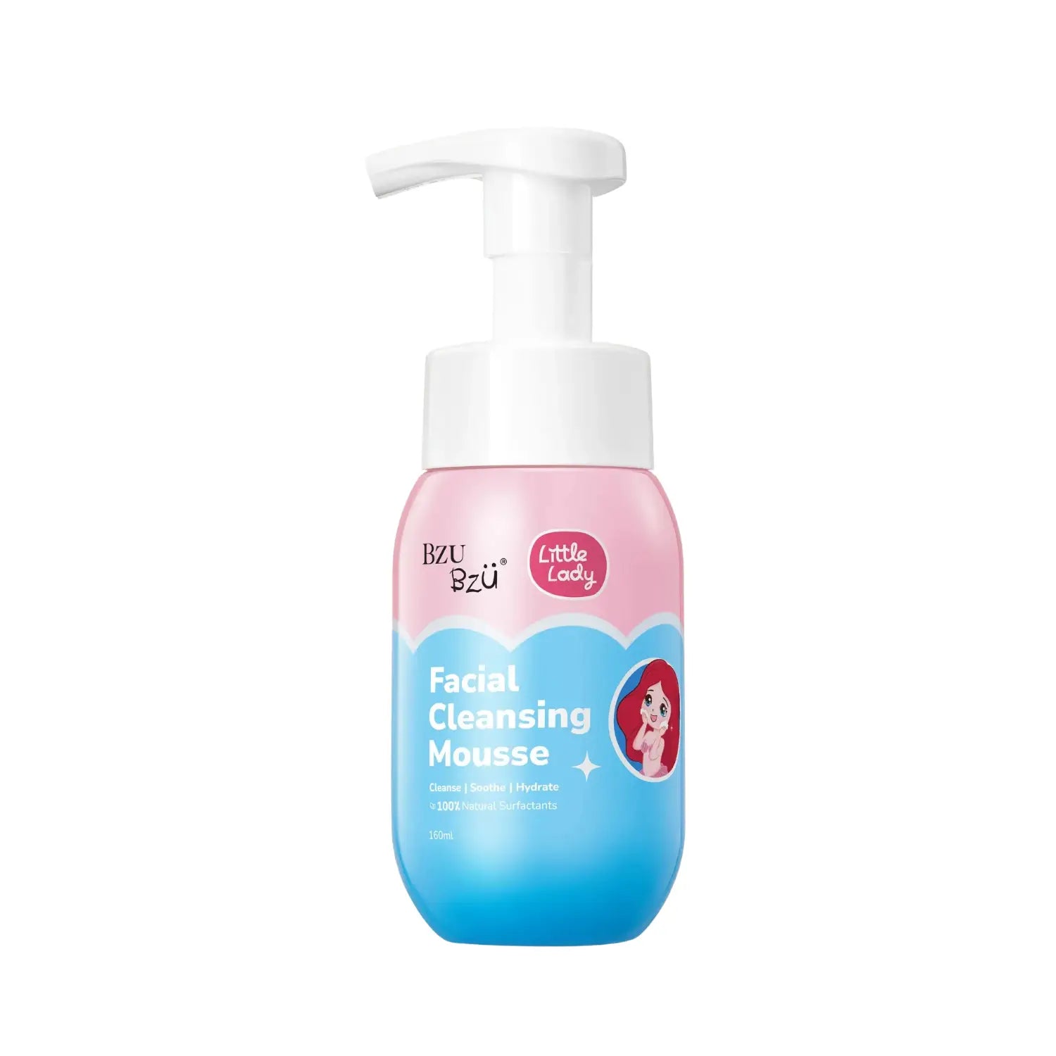 BZU BZU Little Lady Facial Cleansing Mousse, 160ml (Exp 11/28) - Pupsik Singapore