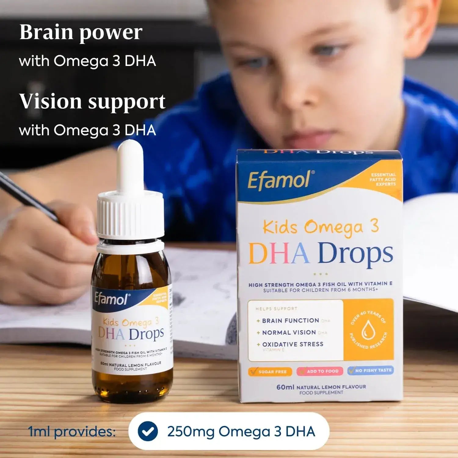 Efamol Kids Omega 3 DHA Drops, 60ml (Exp 03/27) - Pupsik Singapore