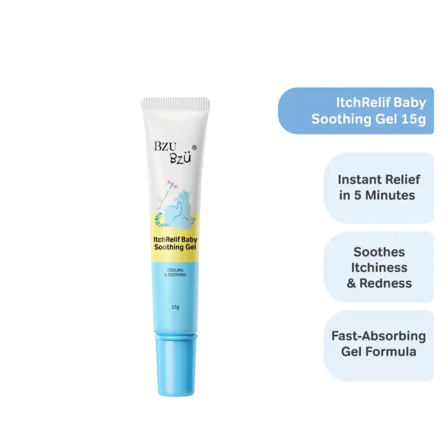 BZU BZU Baby+ ItchRelif Baby Soothing Gel, 15g (Exp 11/28) - Pupsik Singapore