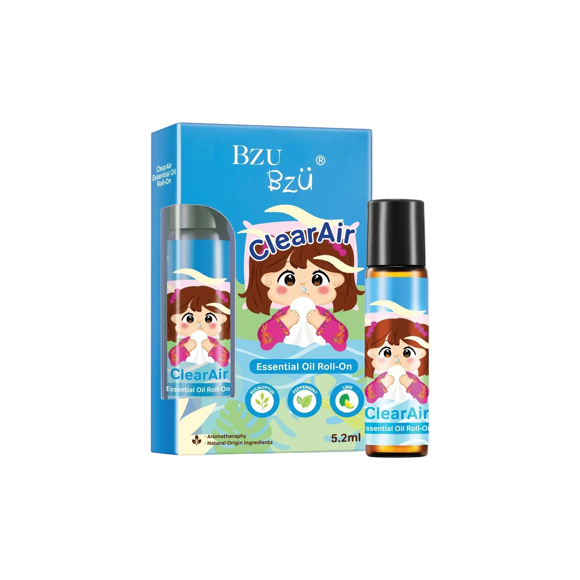 BZU BZU Essential Oil Roll-On, 5.2ml (3 Types) - Pupsik Singapore