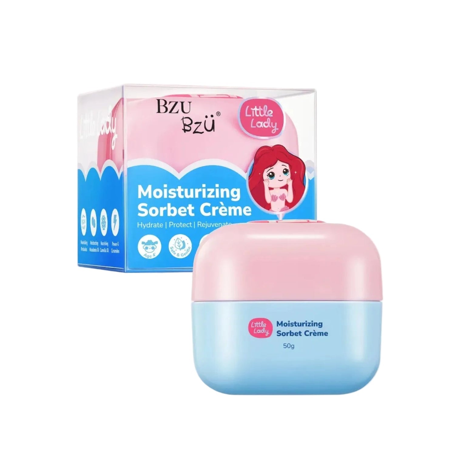 BZU BZU Little Lady Moisturizing Sorbet Crème, 50g (Exp 01/29) - Pupsik Singapore