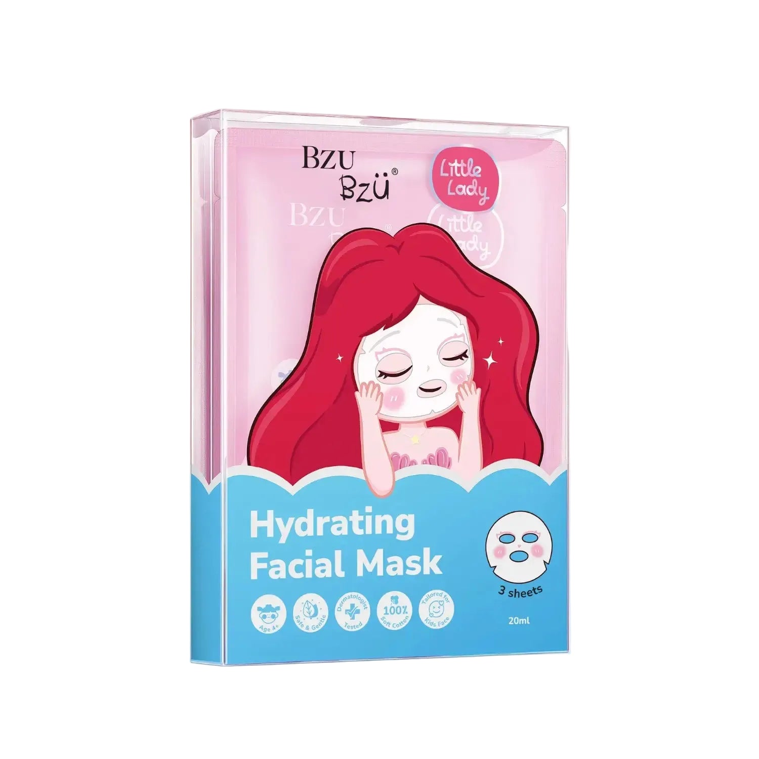 BZU BZU Little Lady Hydrating Facial Masks, 3pcs (Exp 09/28) - Pupsik Singapore