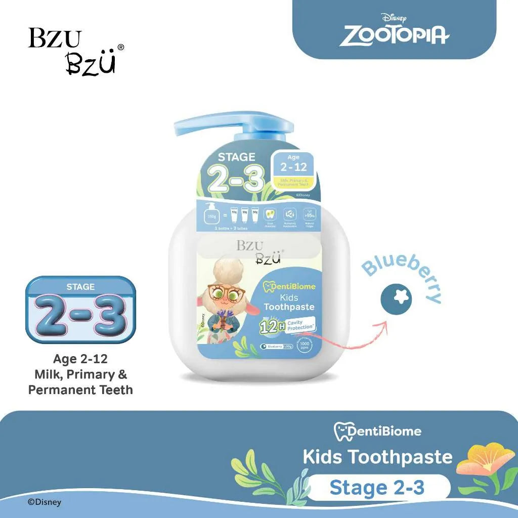 BZU BZU Dentibiome Kids Toothpaste, 150g (2 Types) | 2-12Y - Pupsik Singapore