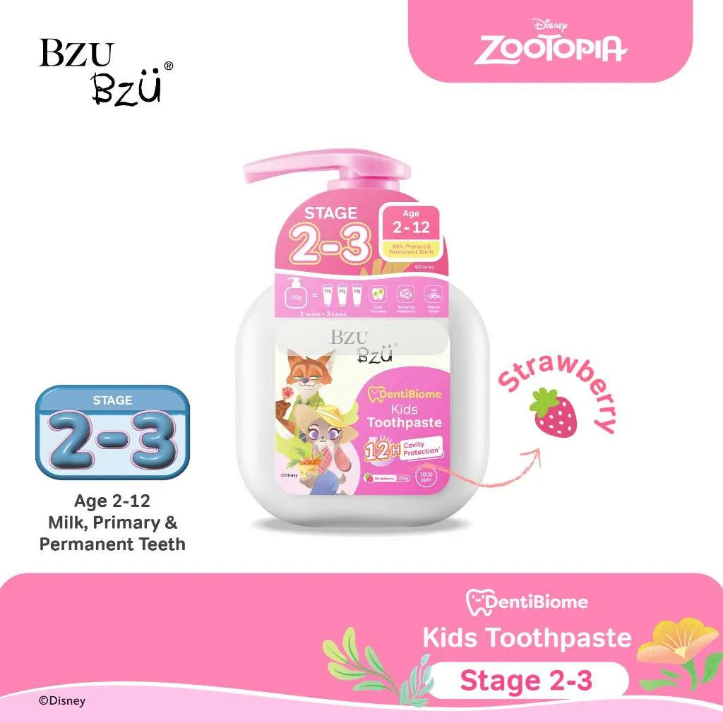 BZU BZU Dentibiome Kids Toothpaste, 150g (2 Types) | 2-12Y - Pupsik Singapore