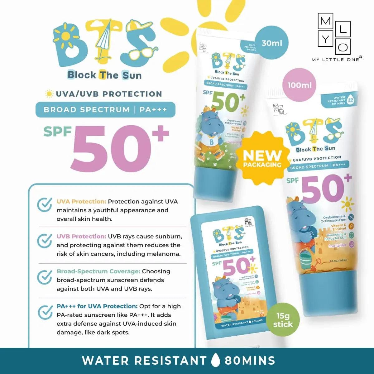 MyLO BTS Sunscreen Lotion, 100ml (Exp 05/28) - Pupsik Singapore