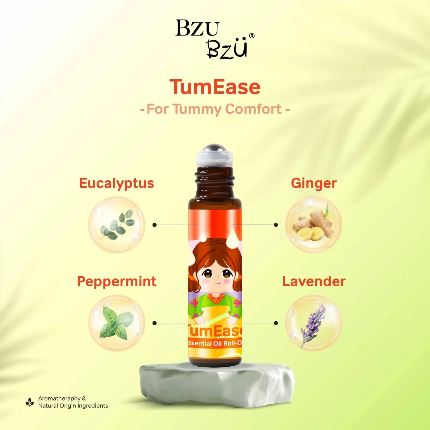 BZU BZU Essential Oil Roll-On, 5.2ml (3 Types) - Pupsik Singapore