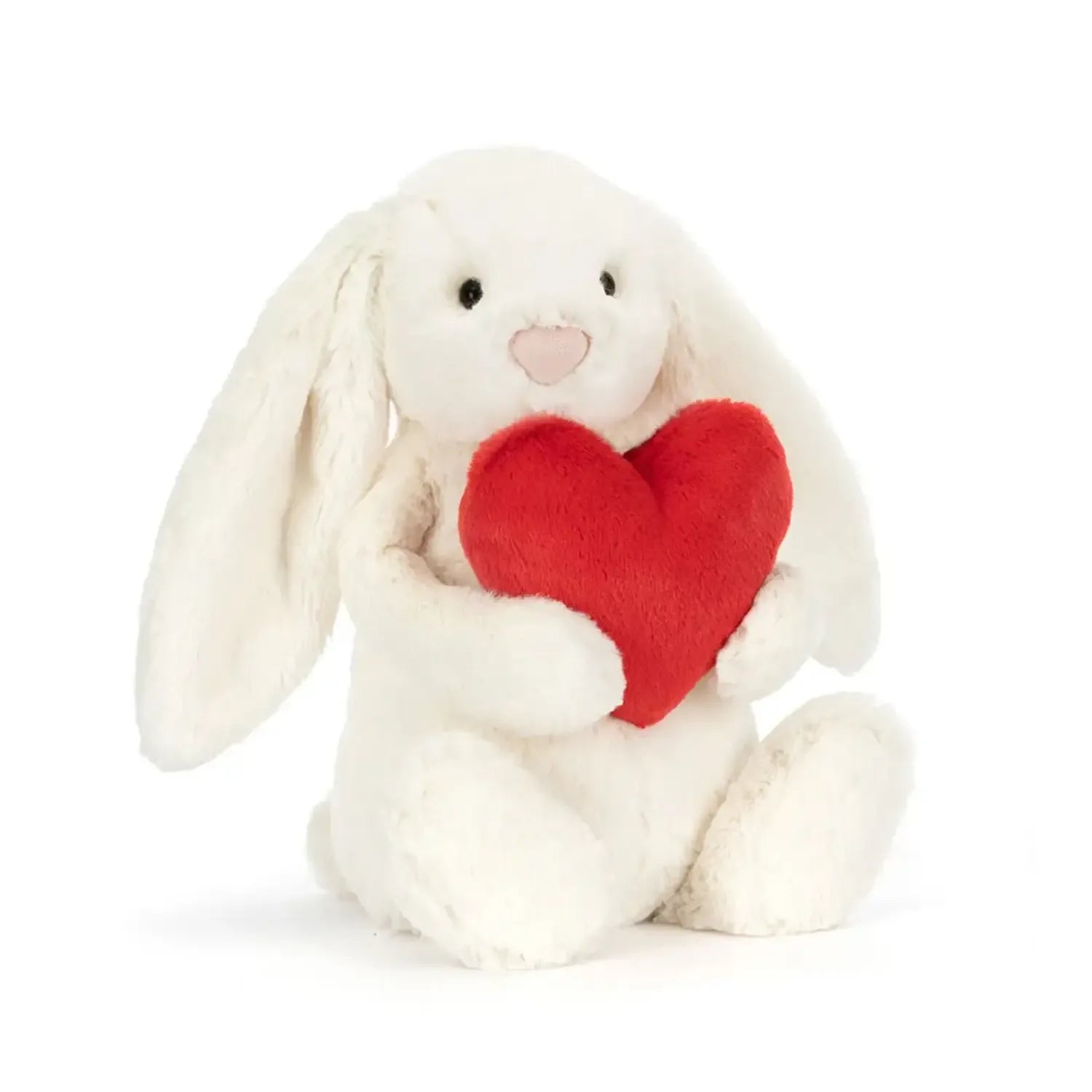 Jellycat Bashful Red Love Heart Bunny (Medium, 31cm) - Pupsik Singapore