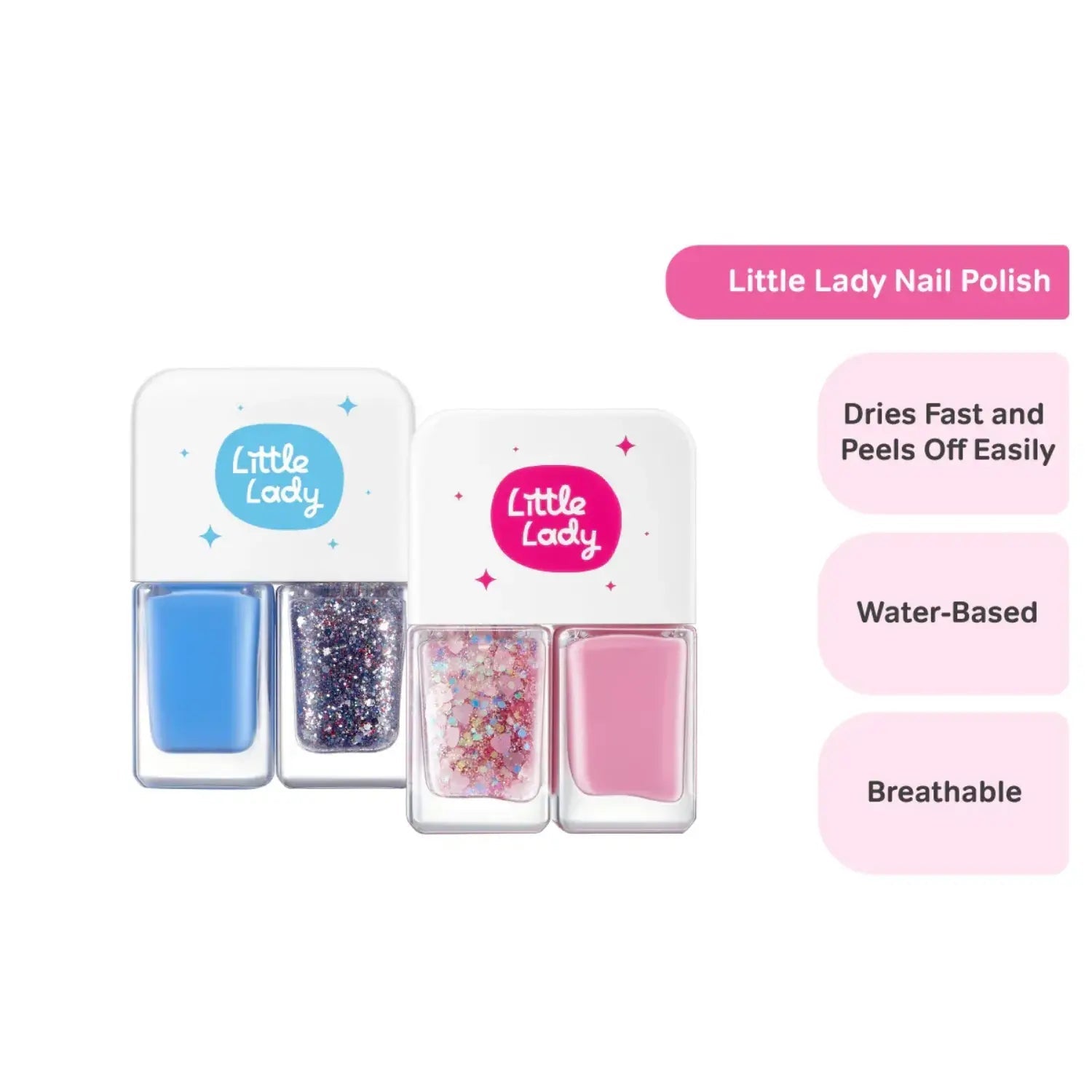 BZU BZU Little Lady Kids Nail Polish - 502 Dazzling Stars (Exp 03/27) - Pupsik Singapore