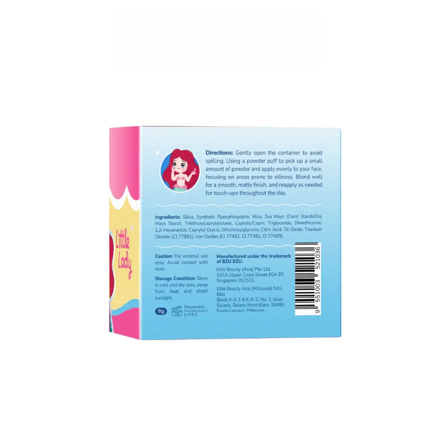 BZU BZU Little Lady Kids Loose Powder - Shimmer Diva, 8g (Exp 04/28) - Pupsik Singapore