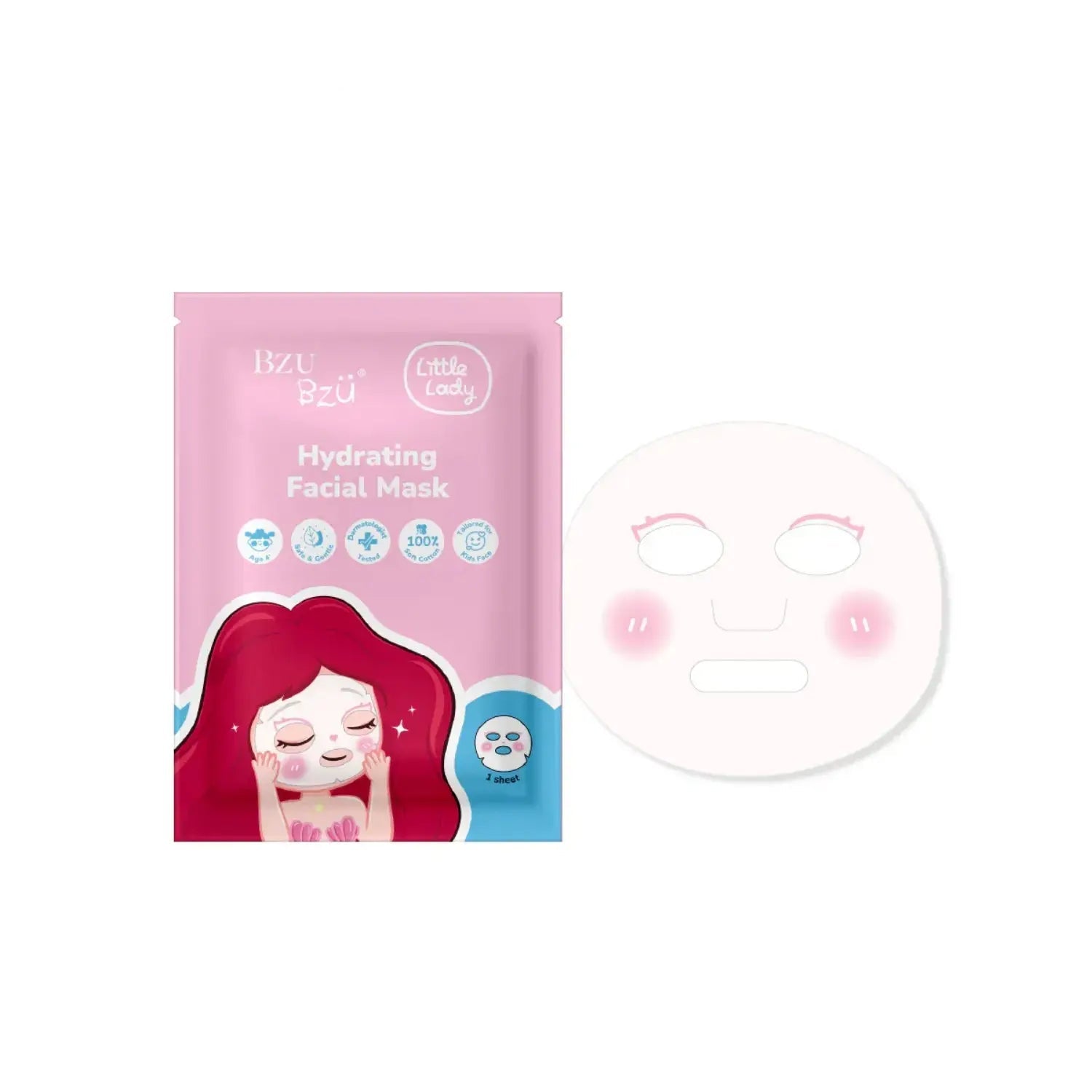 BZU BZU Little Lady Hydrating Facial Masks, 3pcs (Exp 09/28) - Pupsik Singapore